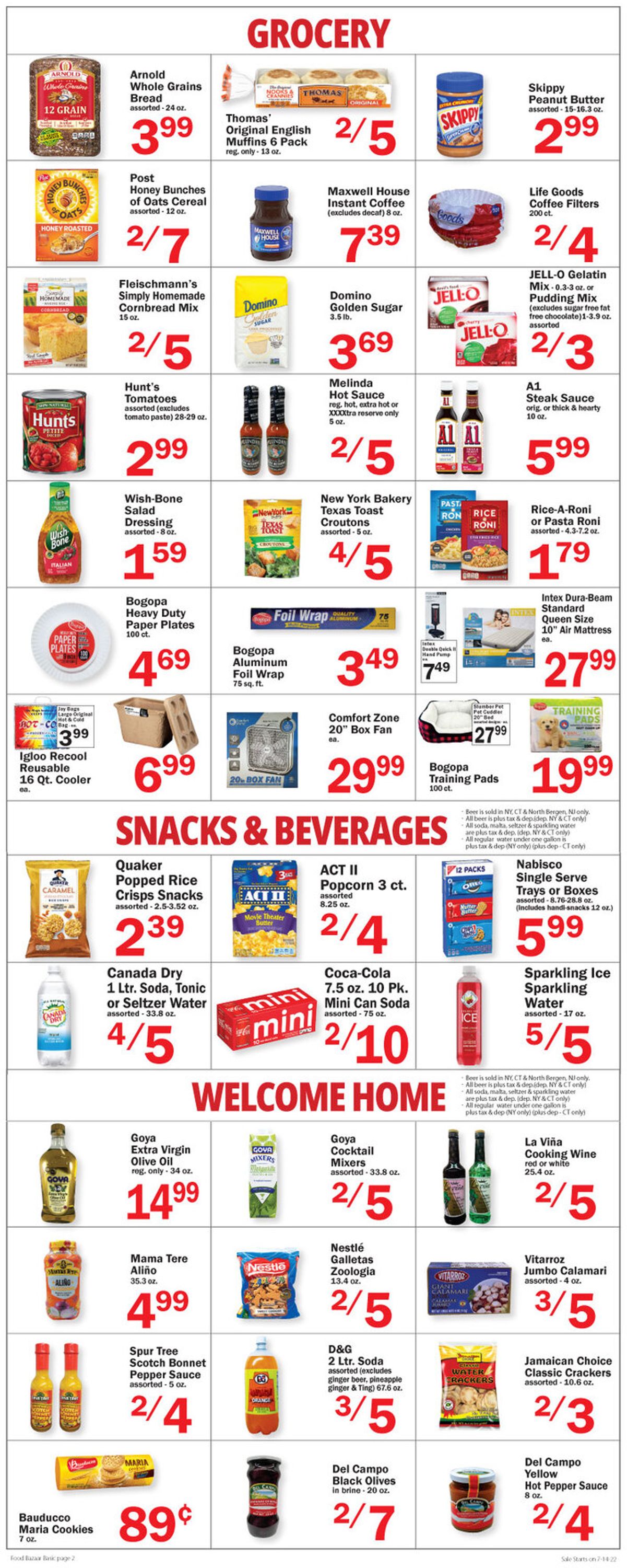 Food Bazaar Weekly Ad Circular - valid 07/14-07/20/2022 (Page 2)