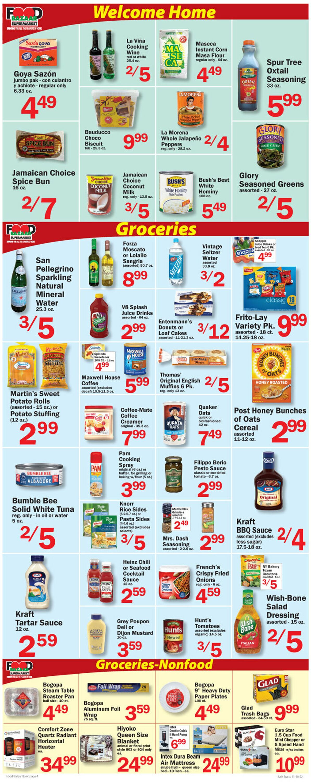 Food Bazaar Weekly Ad Circular - valid 11/10-11/18/2022 (Page 4)