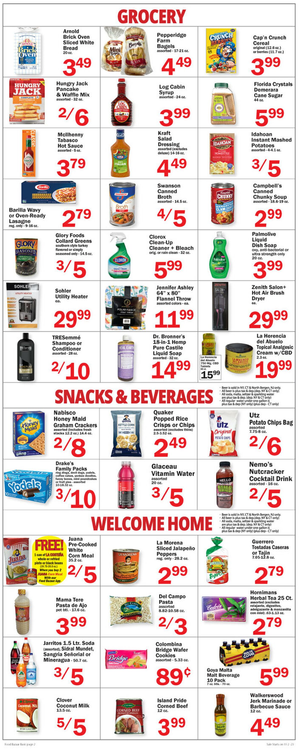 Food Bazaar Weekly Ad Circular - valid 11/02-11/09/2023 (Page 2)