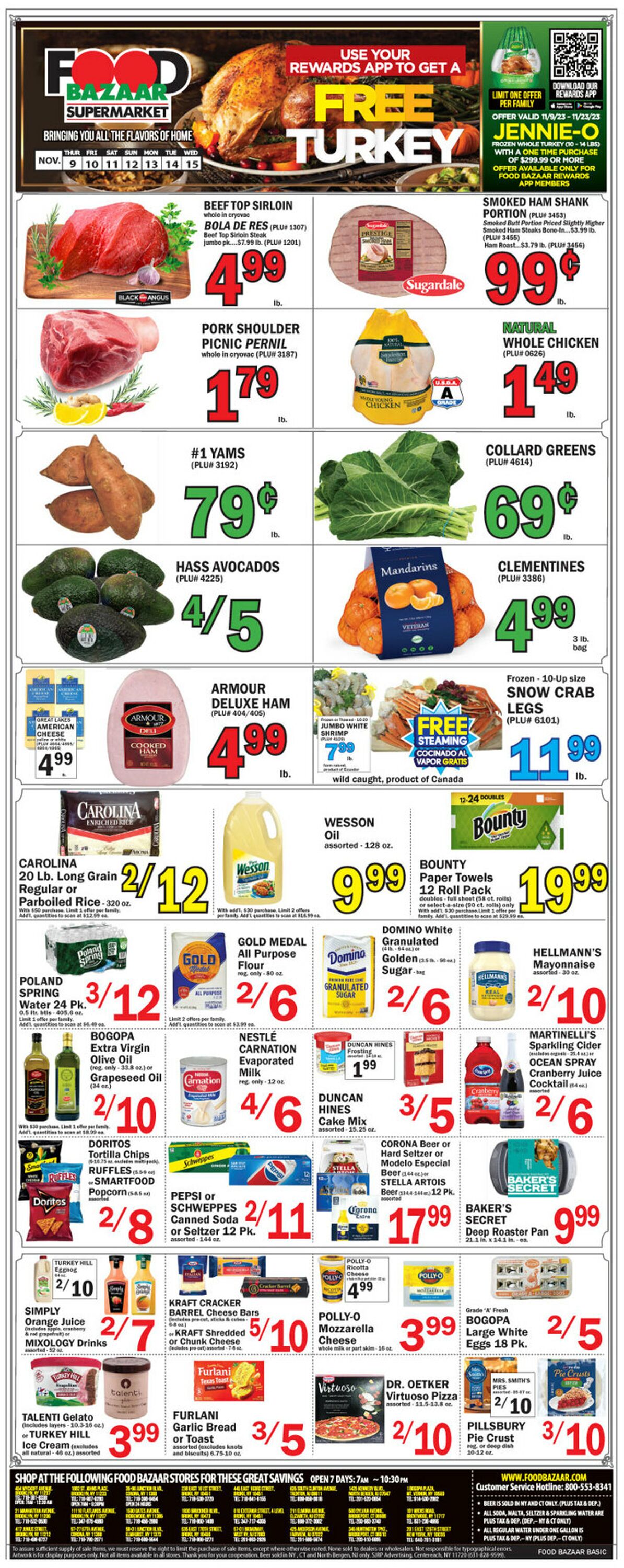Food Bazaar Weekly Ad Circular - valid 11/09-11/16/2023