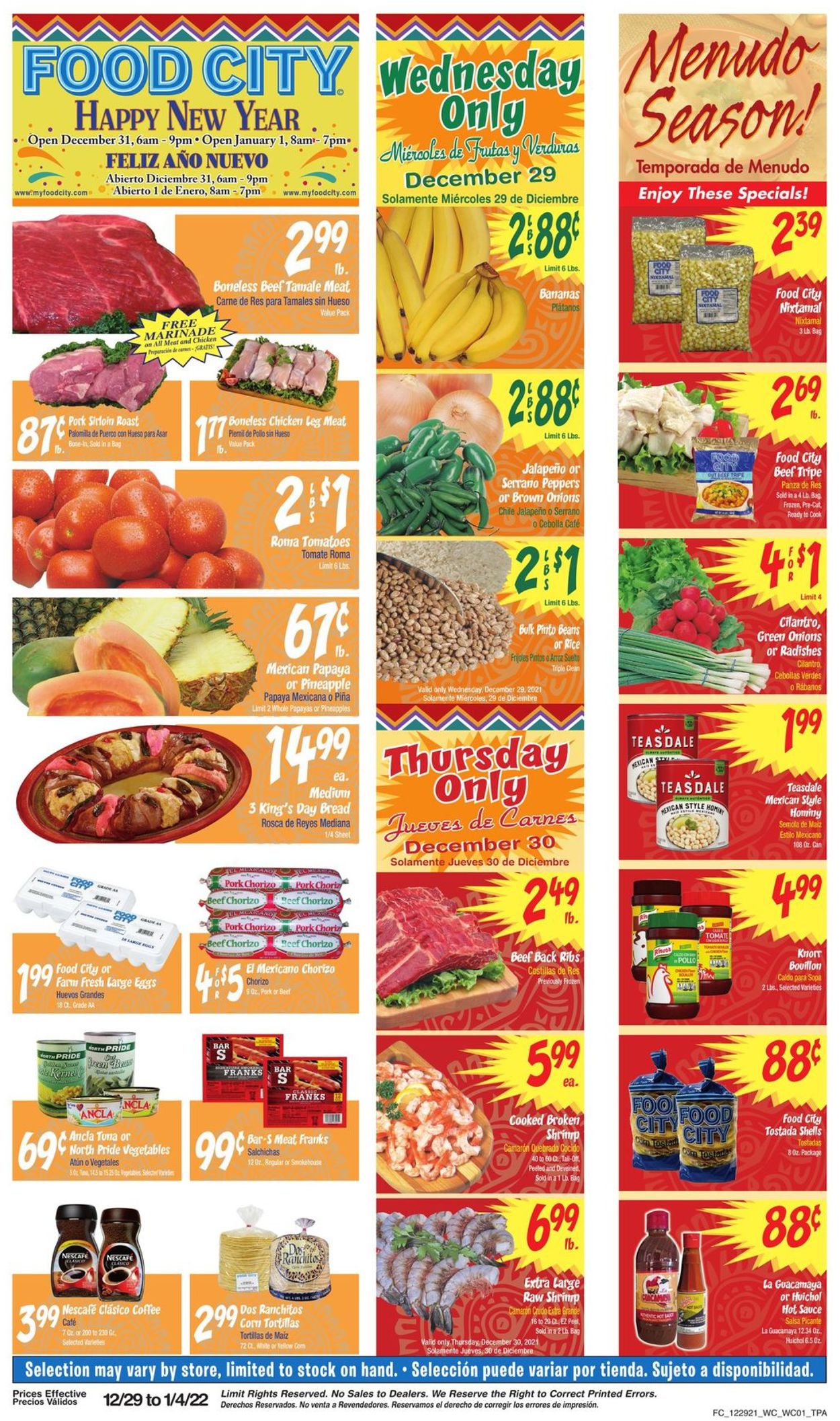 Food City Weekly Ad Circular - valid 12/29-01/04/2022 (Page 2)