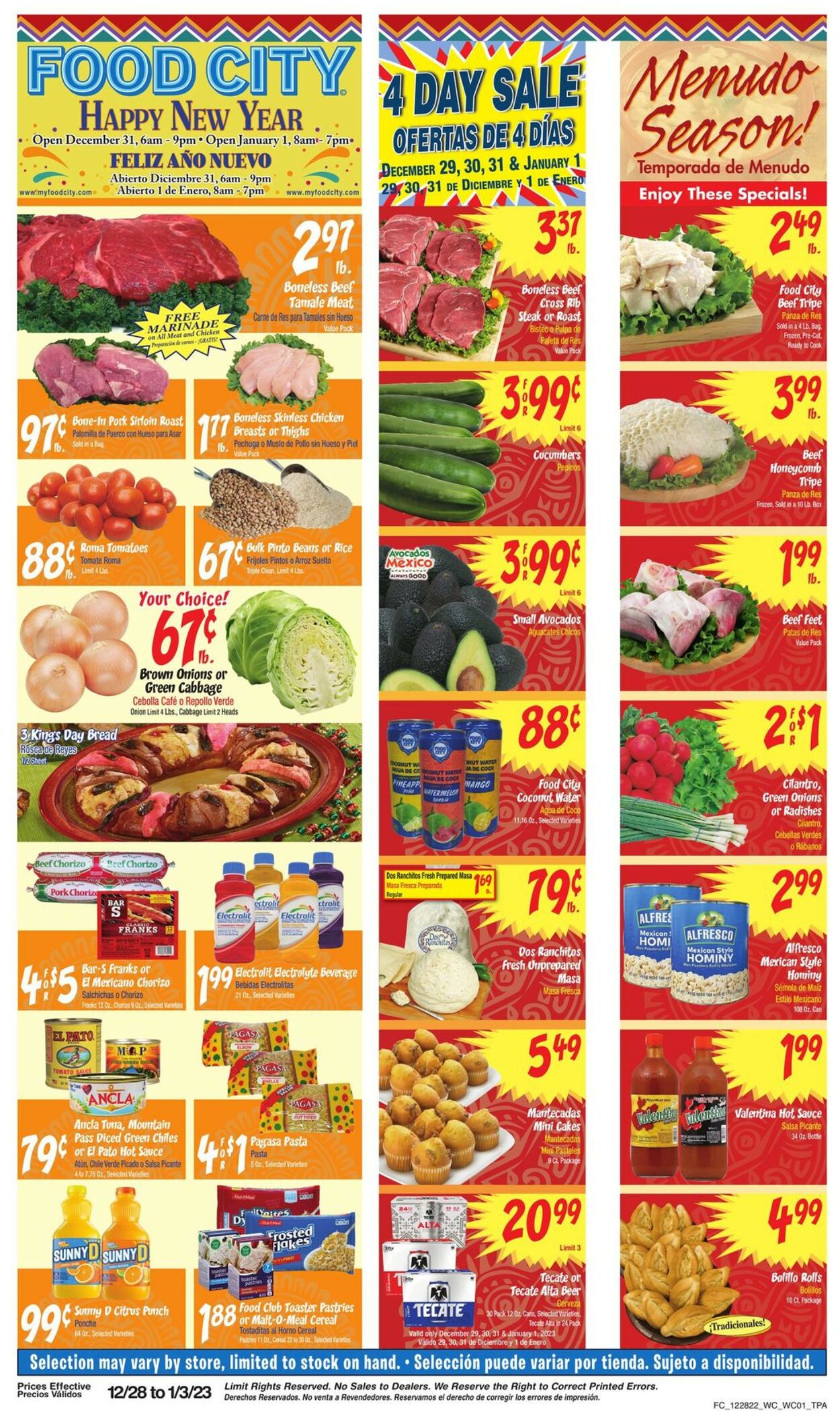 Food City Weekly Ad Circular - valid 12/28-01/03/2023 (Page 2)