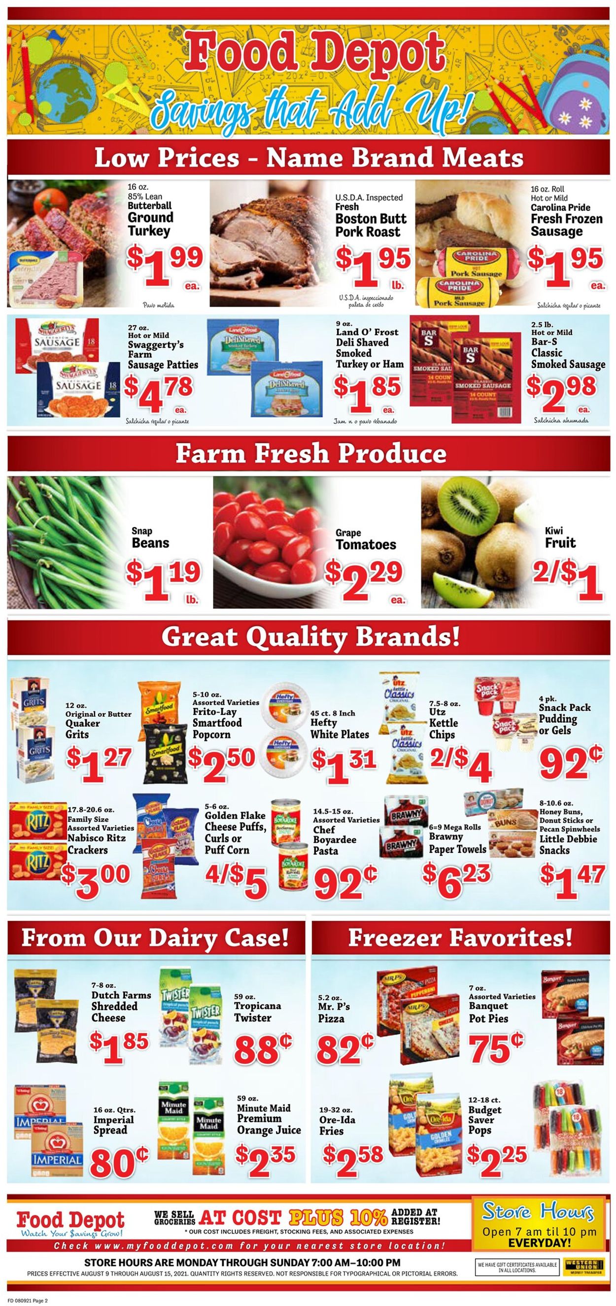 Food Depot Weekly Ad Circular - valid 08/09-08/15/2021 (Page 2)
