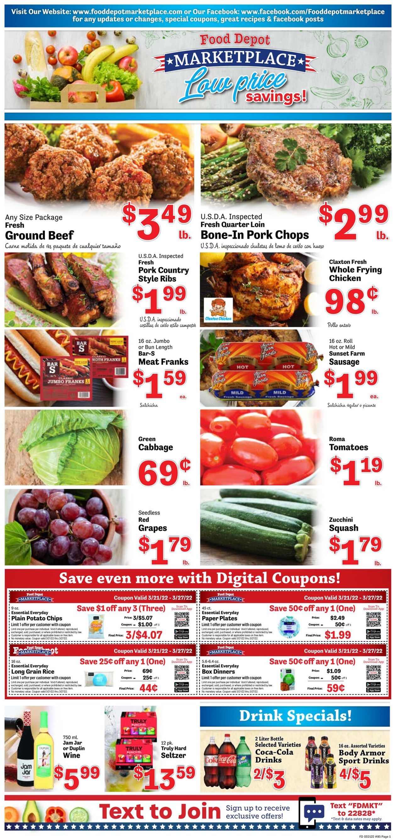 Food Depot Weekly Ad Circular - valid 03/21-03/27/2022