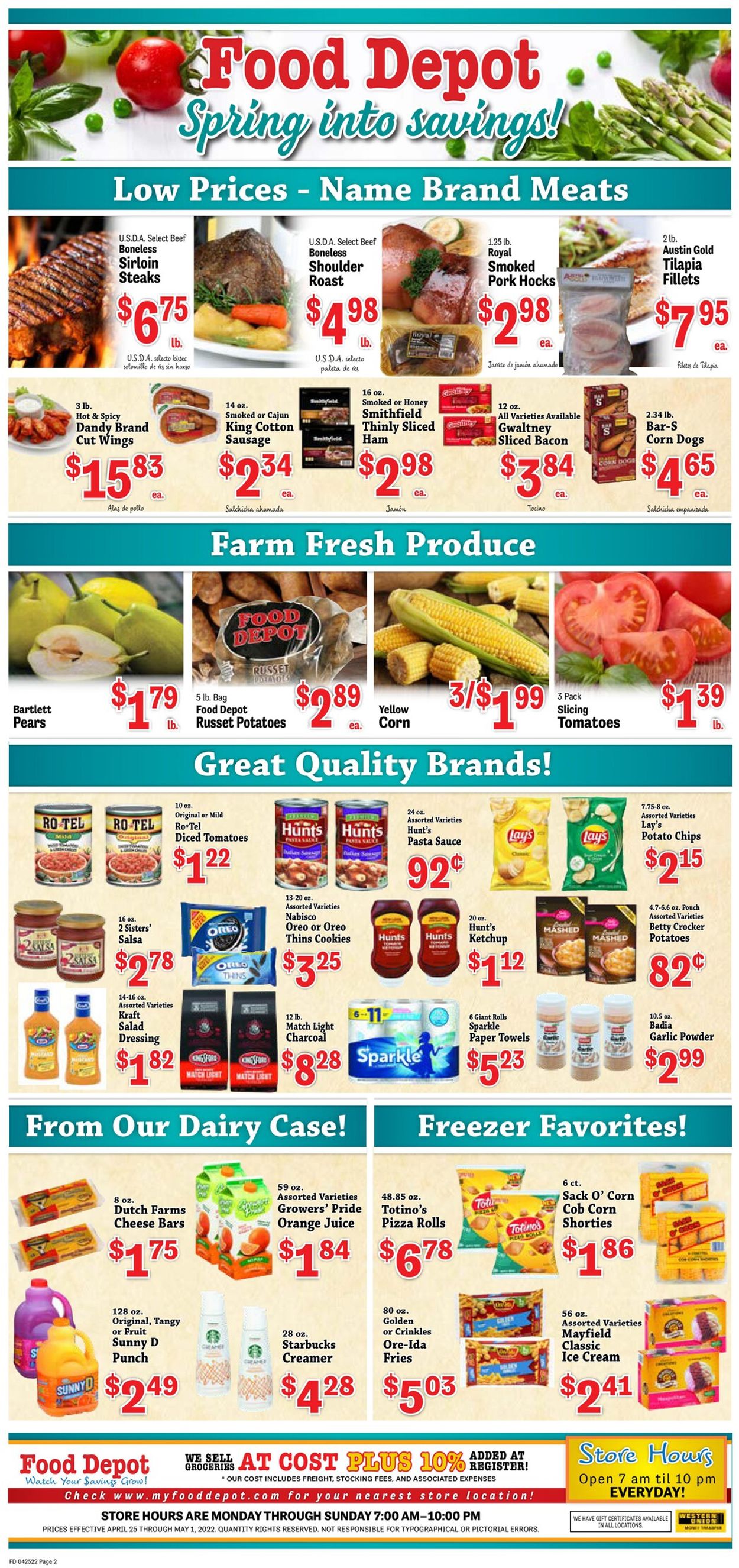 Food Depot Weekly Ad Circular - valid 04/25-05/01/2022 (Page 2)