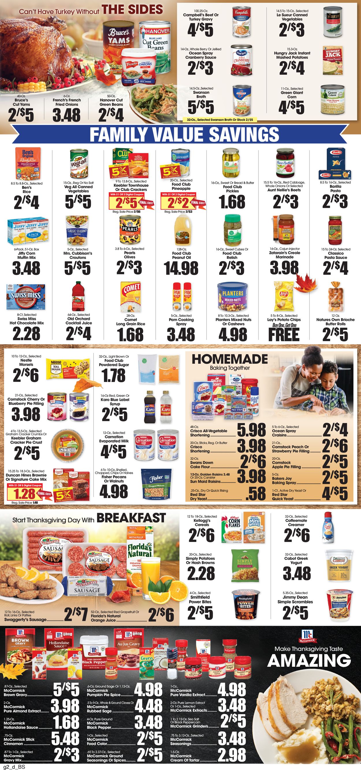 Food King THANKSGIVING 2021 Weekly Ad Circular - valid 11/17-11/30/2021 (Page 2)