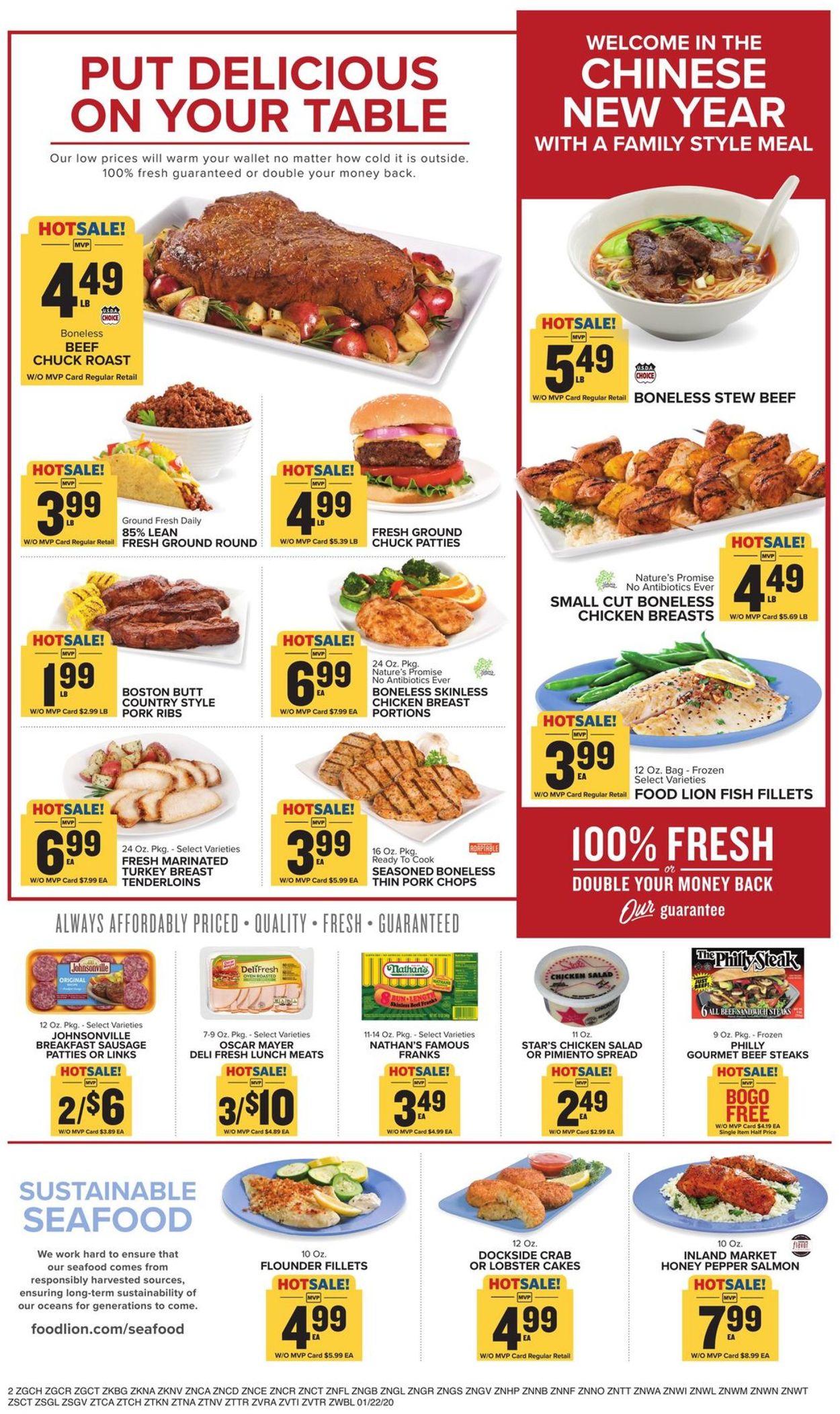 Food Lion Weekly Ad Circular - valid 01/22-01/28/2020 (Page 2)