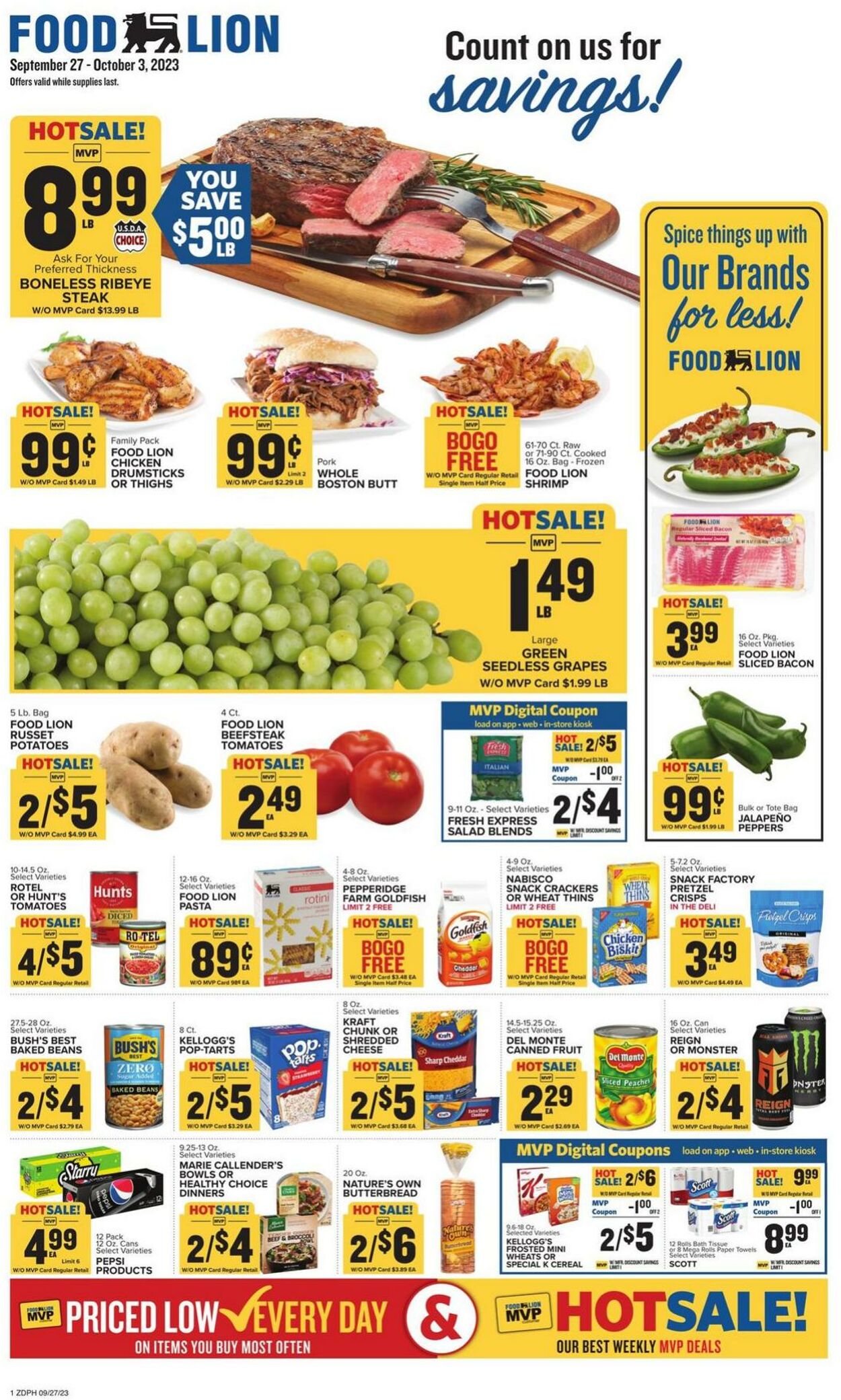 Food Lion Weekly Ad Circular - valid 09/27-10/03/2023