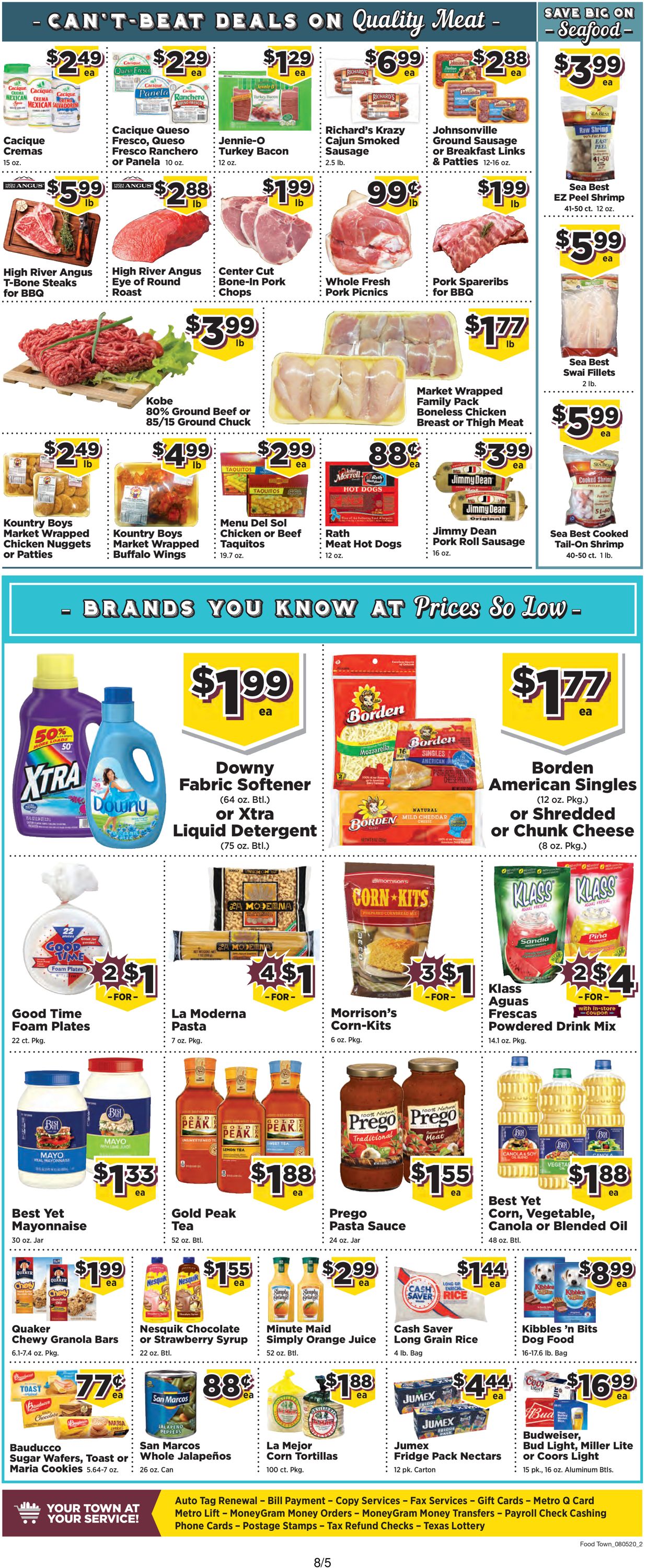 Food Town Weekly Ad Circular - valid 08/05-08/11/2020 (Page 2)