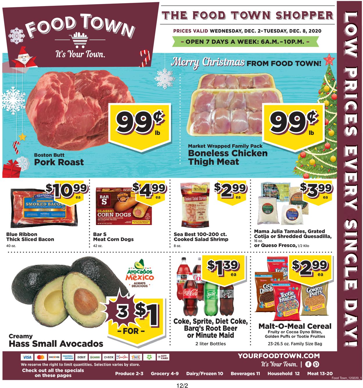 Food Town Weekly Ad Circular - valid 12/02-12/08/2020