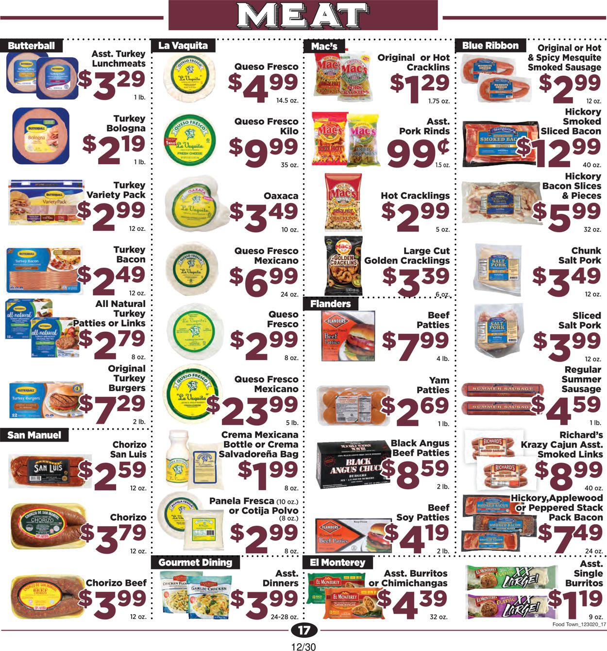 Food Town Specials & Grocery Ad Weekly Ad Circular - valid 12/30-01/05/2021 (Page 17)