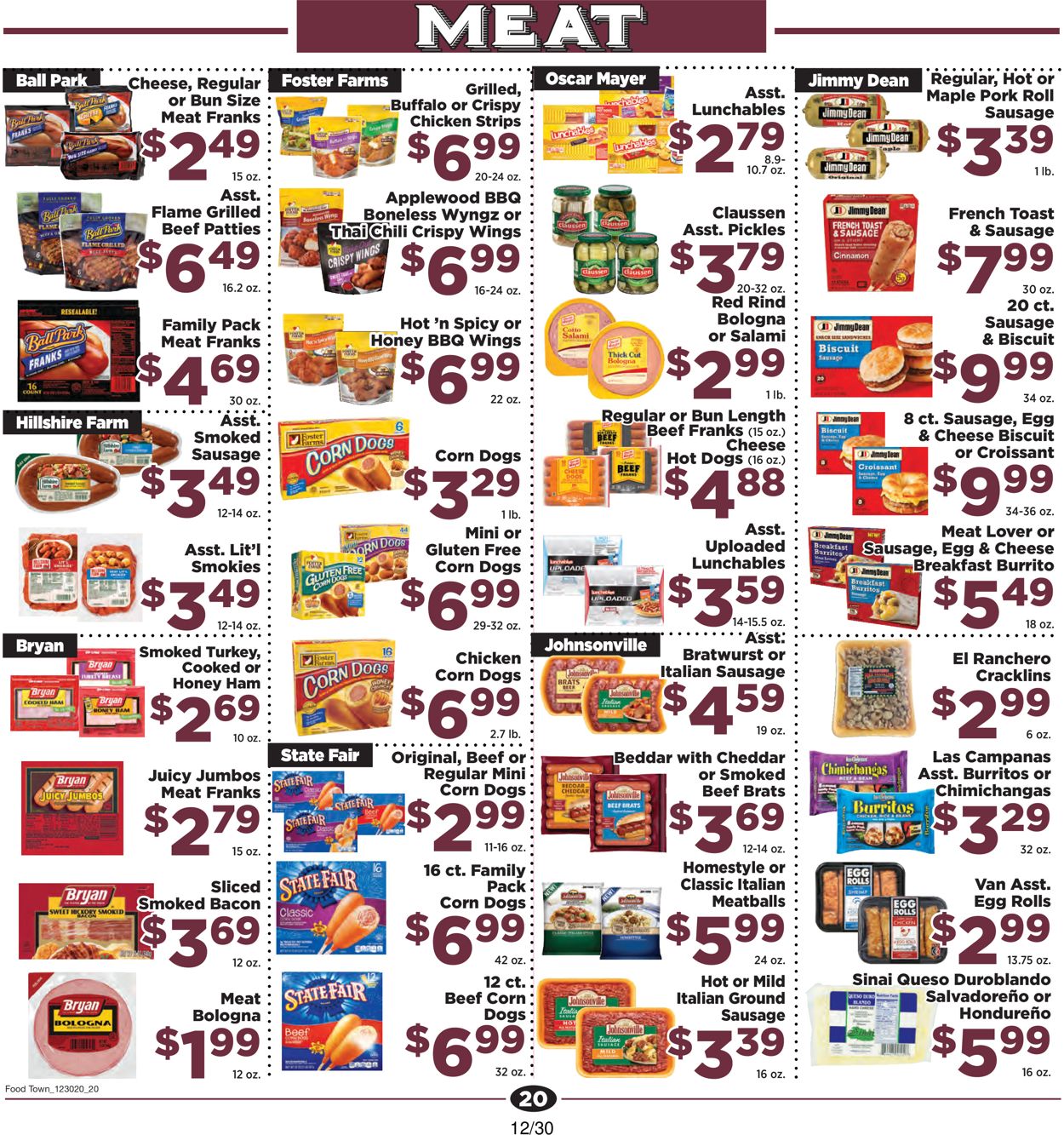 Food Town Specials & Grocery Ad Weekly Ad Circular - valid 12/30-01/05/2021 (Page 20)