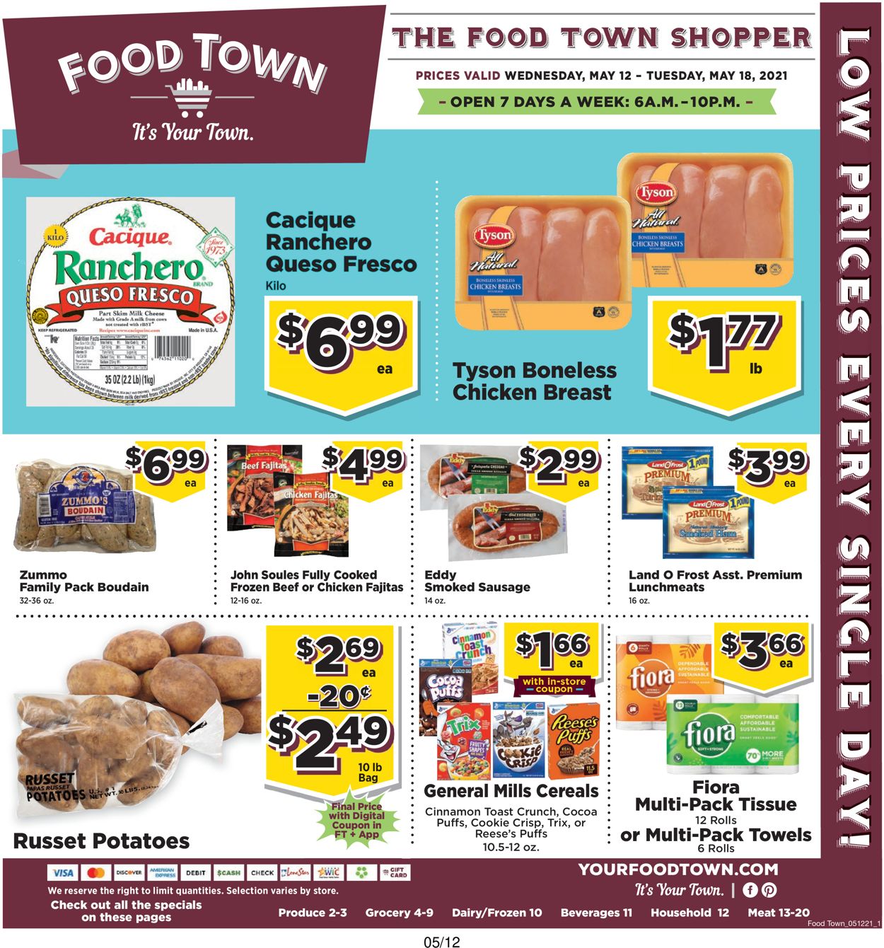 Food Town Weekly Ad Circular - valid 05/12-05/18/2021