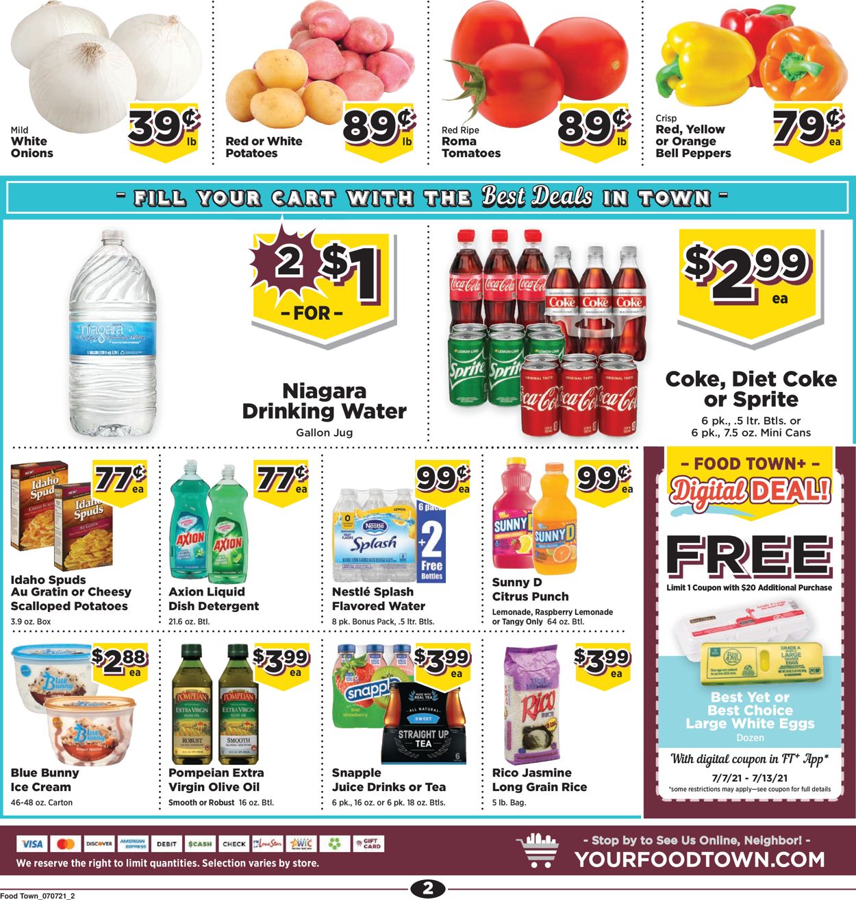 Food Town Weekly Ad Circular - valid 07/07-07/13/2021 (Page 2)