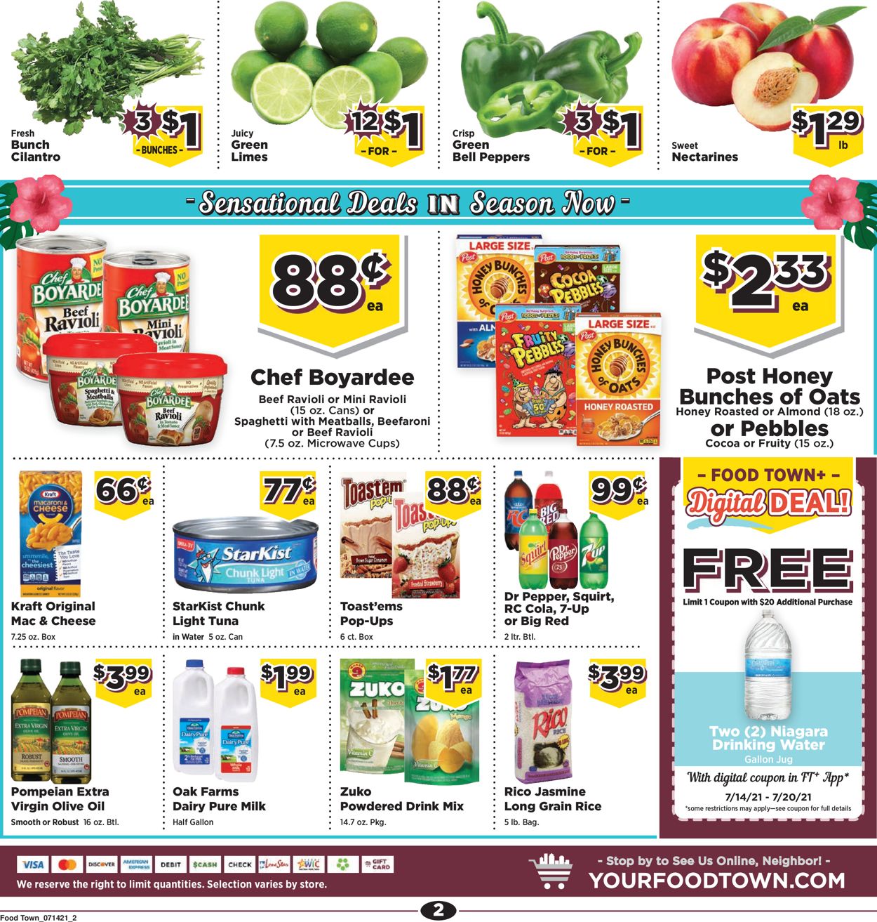 Food Town Weekly Ad Circular - valid 07/13-07/19/2021 (Page 2)