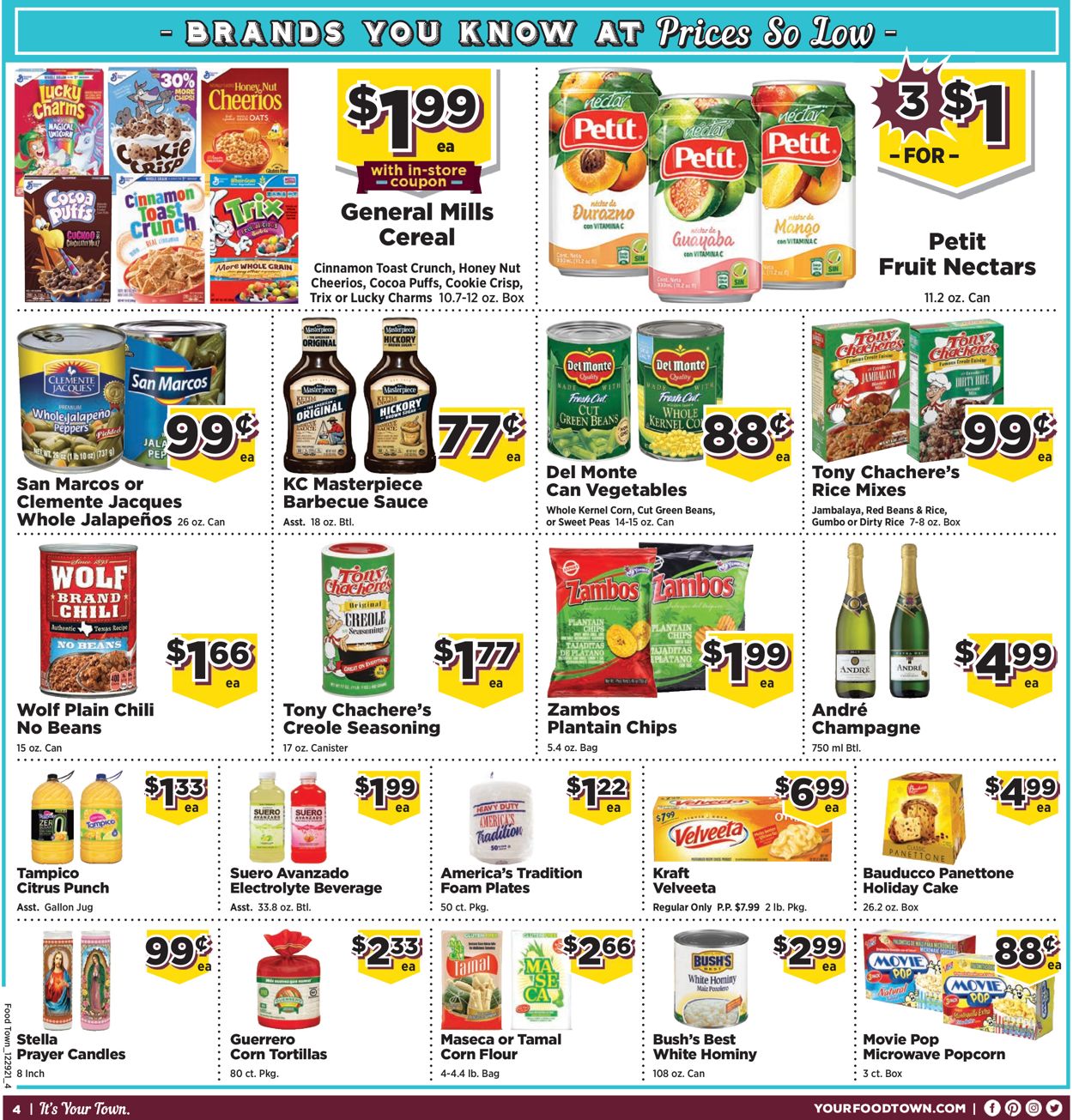 Food Town Weekly Ad Circular - valid 12/29-01/04/2022 (Page 4)