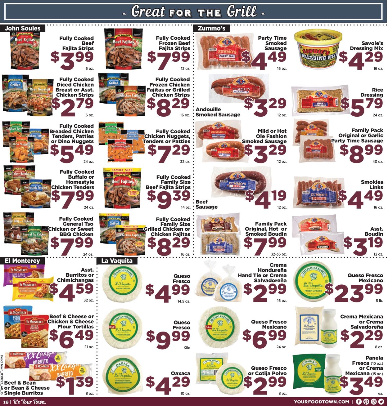 Food Town Weekly Ad Circular - valid 03/02-03/08/2022 (Page 16)