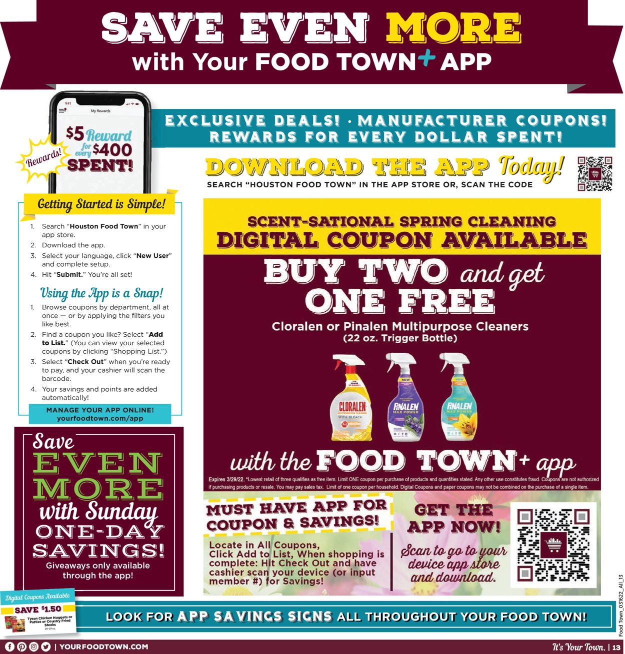 Food Town Weekly Ad Circular - valid 03/16-03/22/2022 (Page 13)