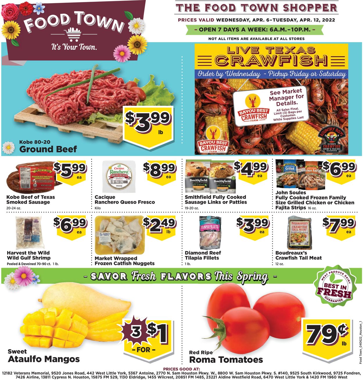 Food Town Weekly Ad Circular - valid 04/06-04/12/2022