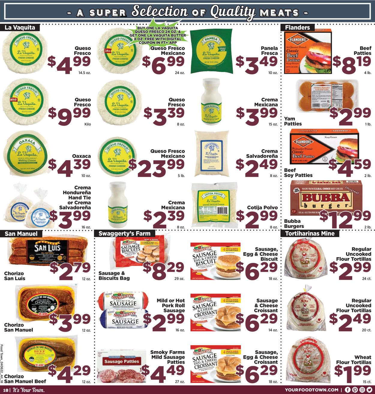 Food Town Weekly Ad Circular - valid 04/06-04/12/2022 (Page 18)