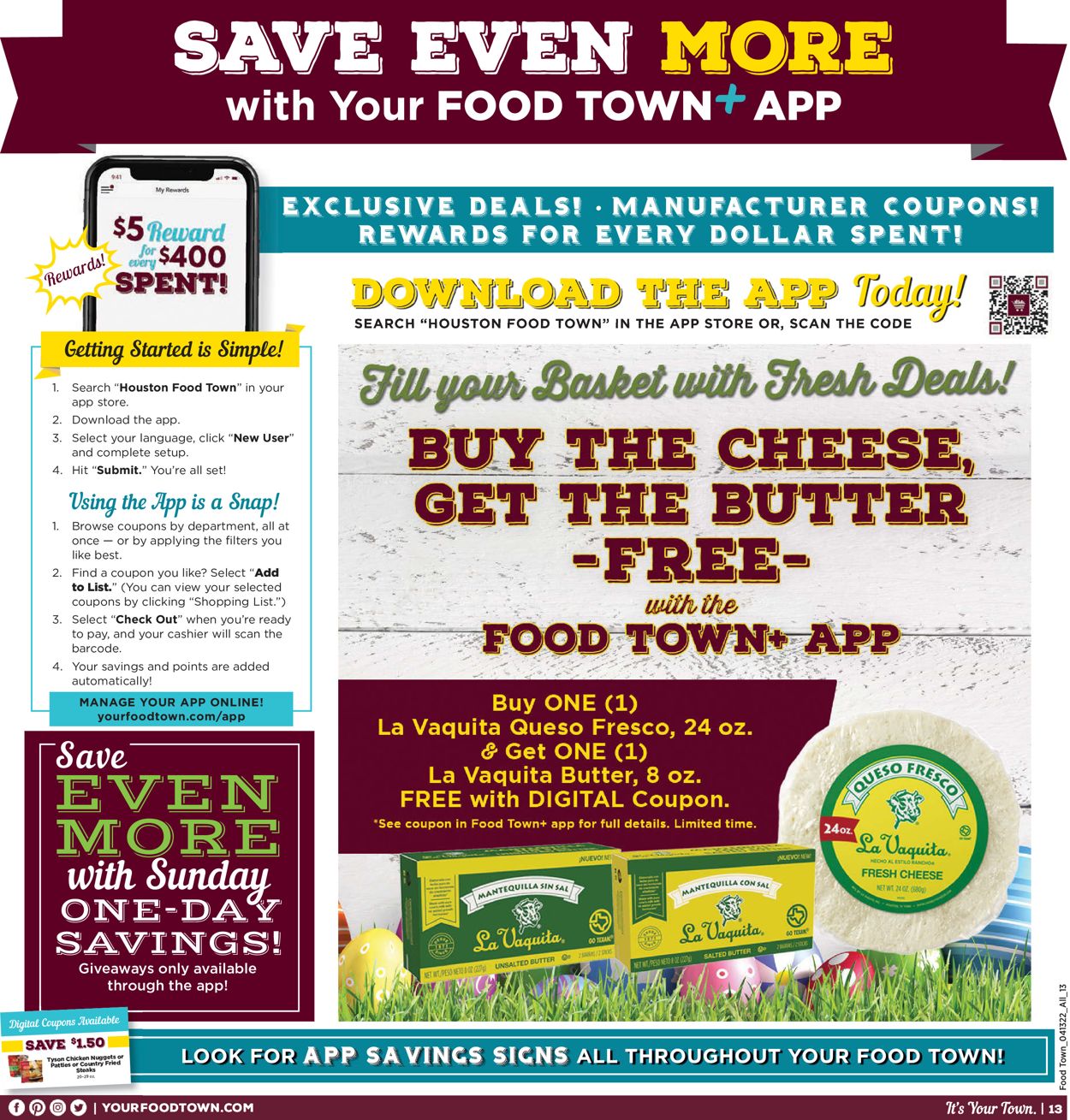 Food Town EASTER 2022 Weekly Ad Circular - valid 04/13-04/19/2022 (Page 13)
