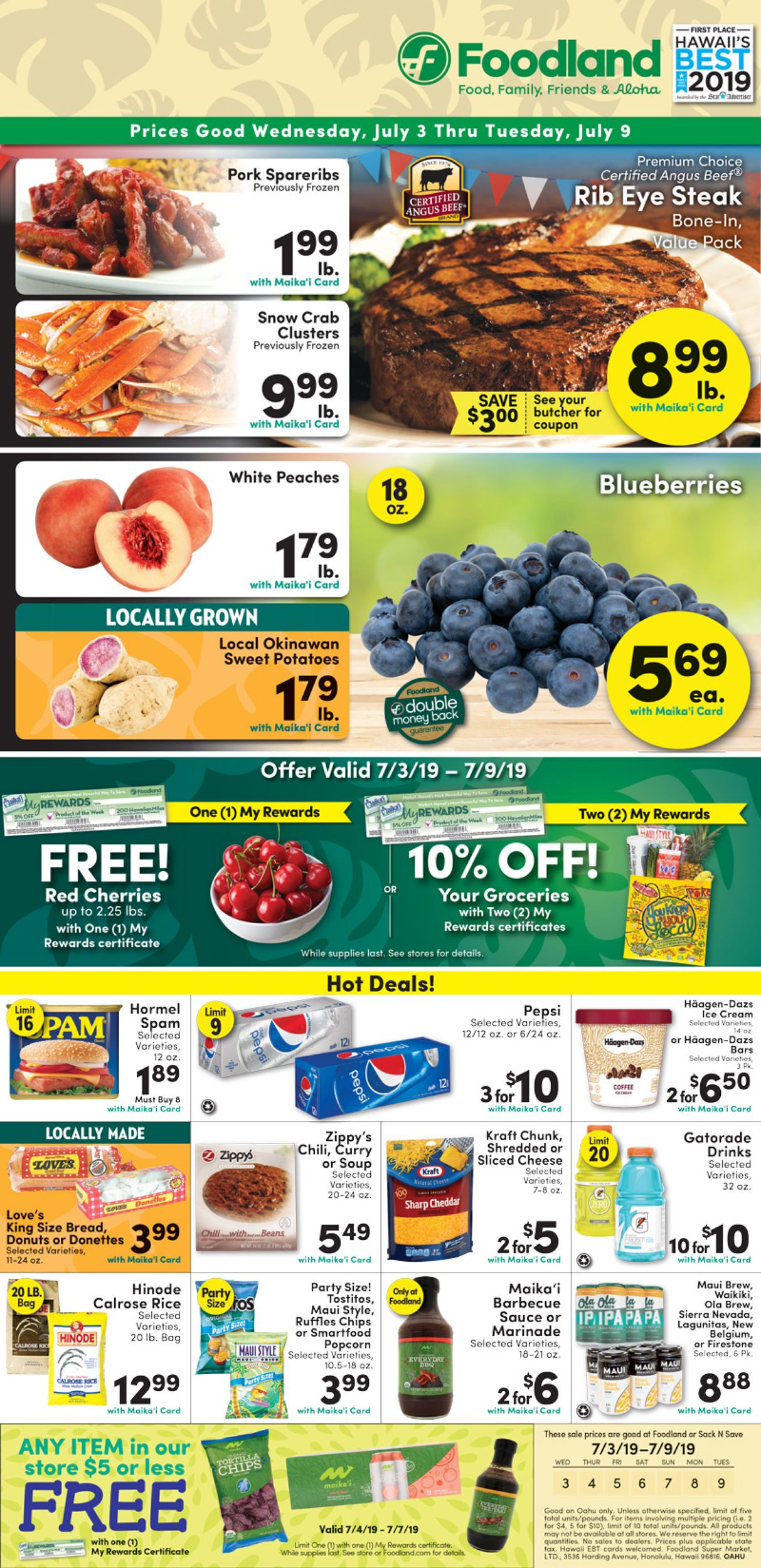 Foodland Weekly Ad Circular - valid 07/03-07/09/2019 (Page 3)