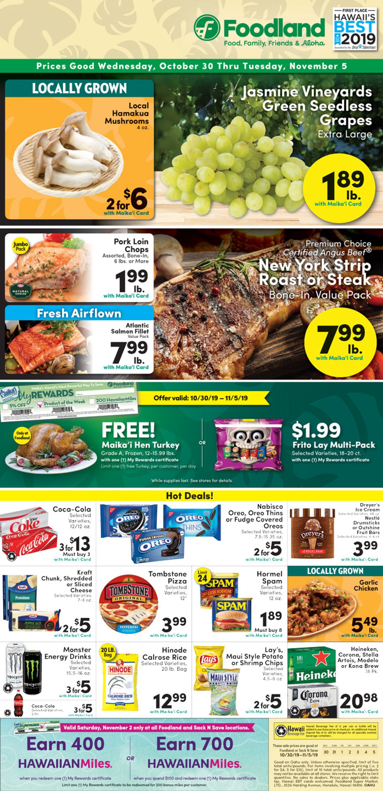 Foodland Weekly Ad Circular - valid 10/30-11/05/2019 (Page 3)