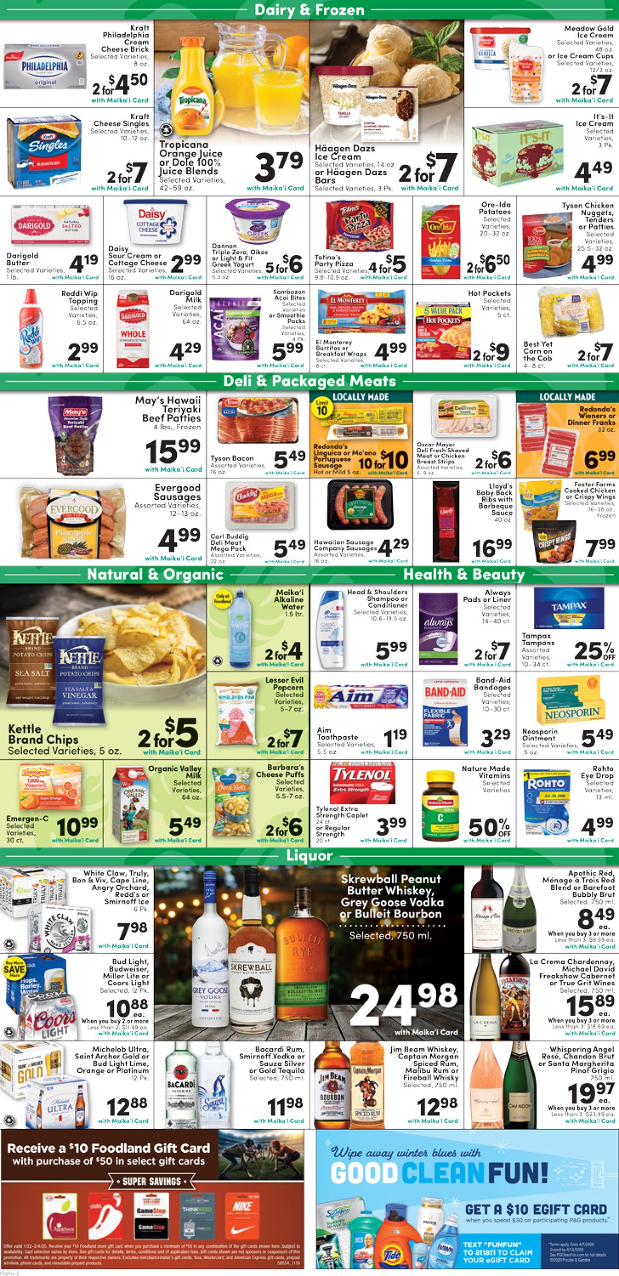 Foodland Weekly Ad Circular - valid 01/29-02/04/2020 (Page 2)