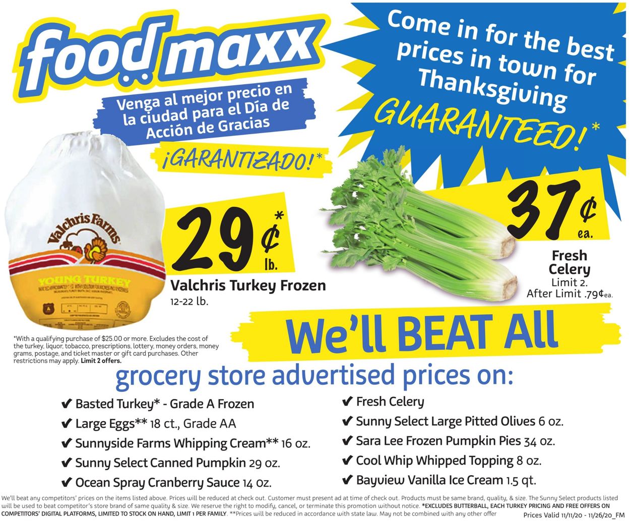 FoodMaxx Weekly Ad Circular - valid 11/11-11/26/2020