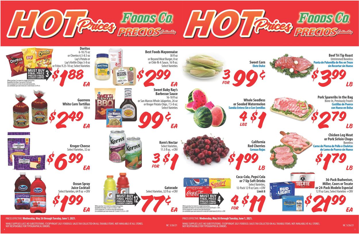 Foods Co. Weekly Ad Circular - valid 05/26-06/01/2021