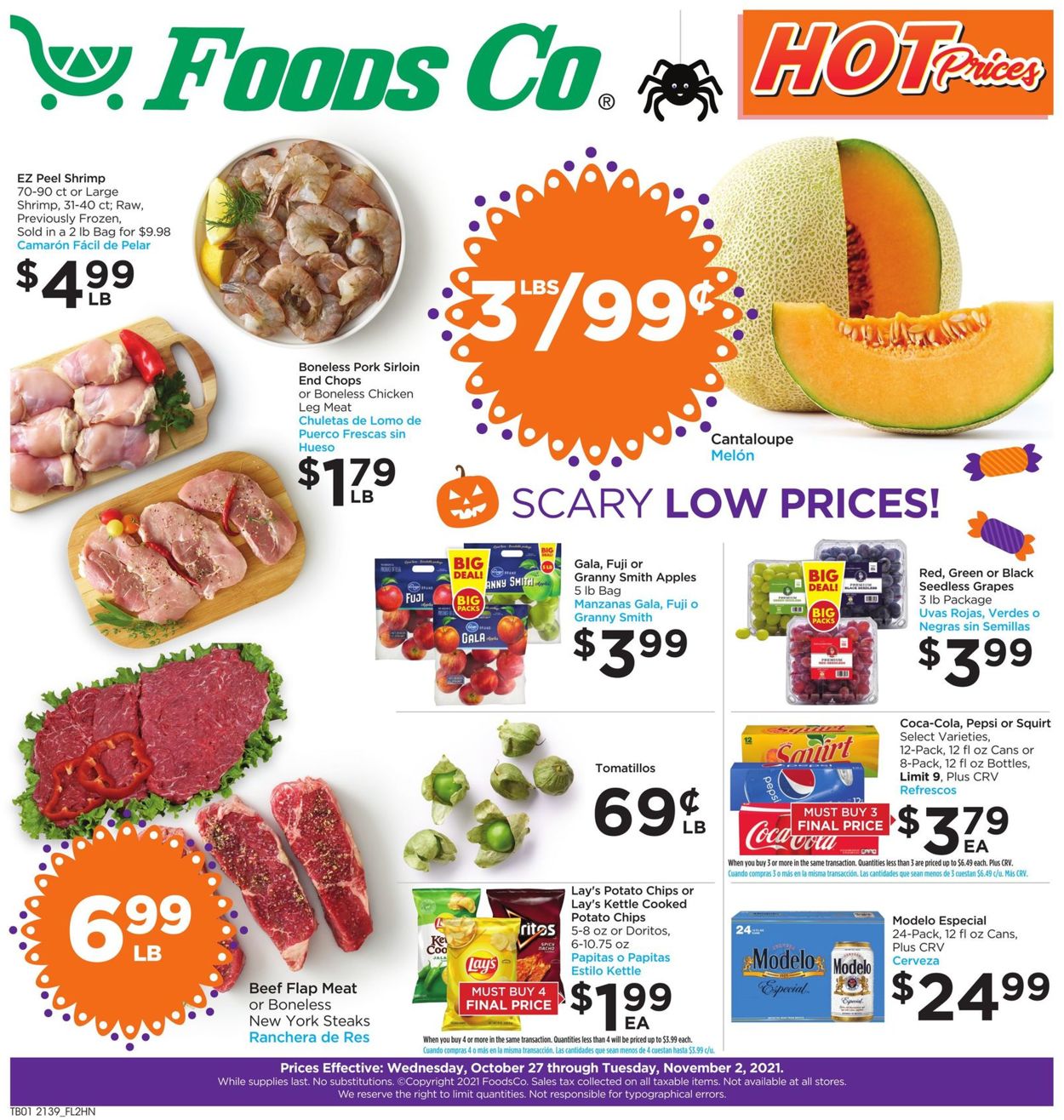 Foods Co. HALLOWEEN 2021 Weekly Ad Circular - valid 10/27-11/02/2021
