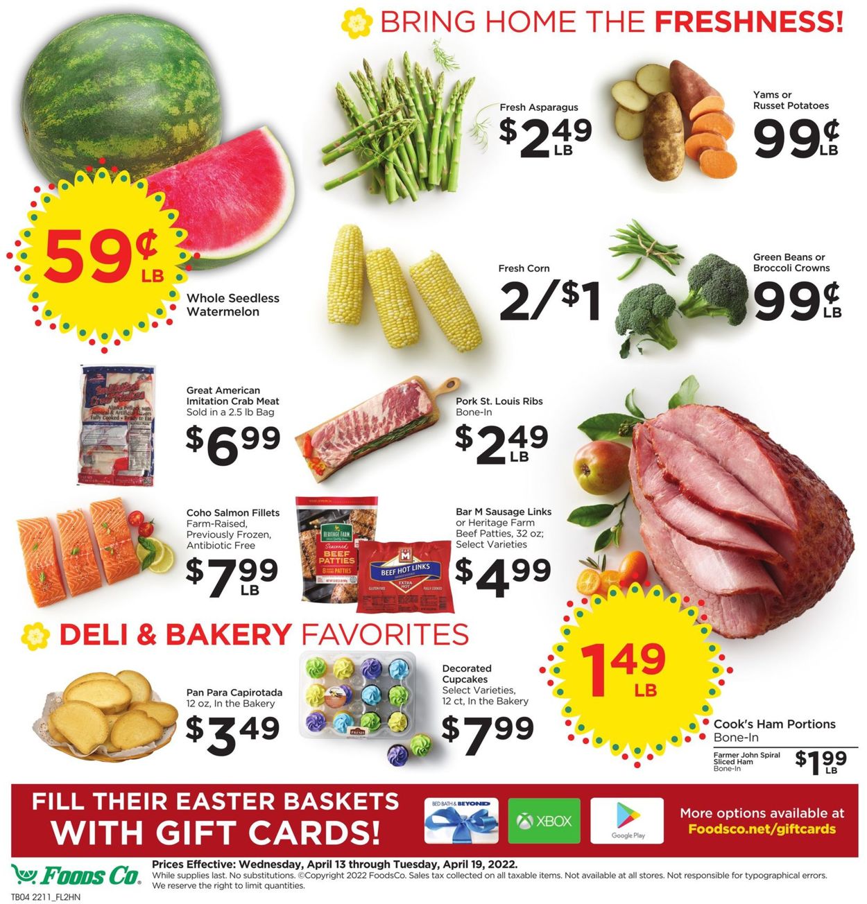 Foods Co. EASTER AD 2022 Weekly Ad Circular - valid 04/13-04/19/2022 (Page 4)