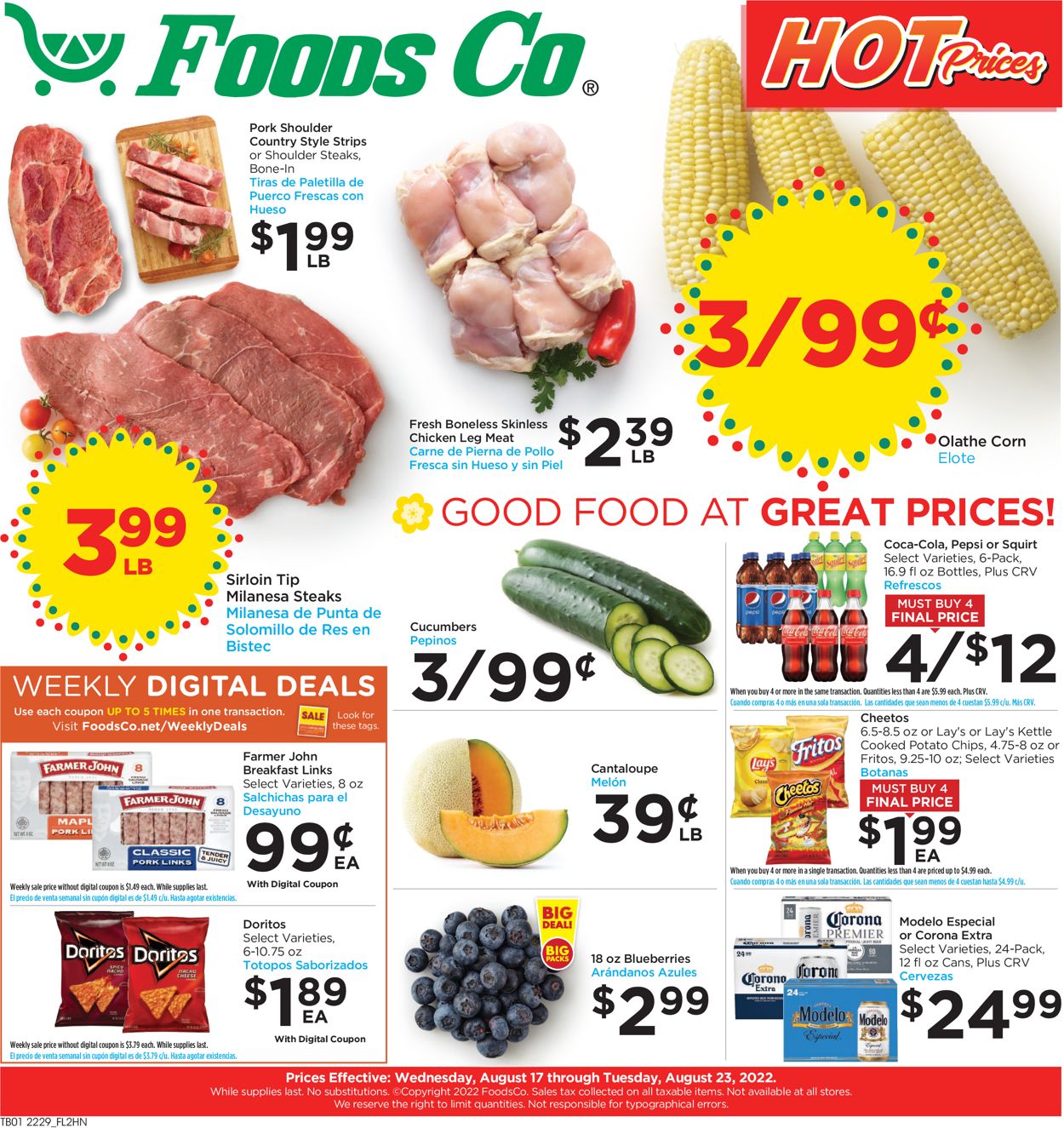 Foods Co. Weekly Ad Circular - valid 08/17-08/23/2022