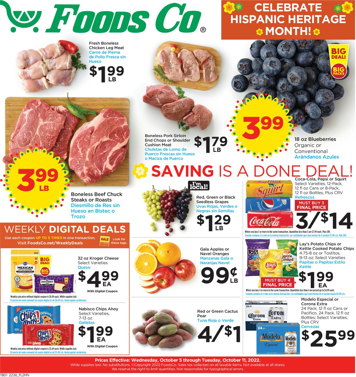 Foods Co. Weekly Ad Circular - valid 10/05-10/11/2022