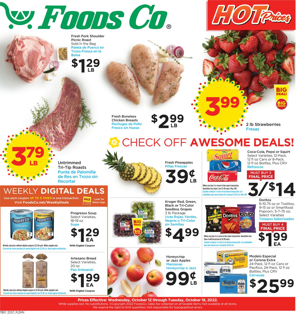 Foods Co. Weekly Ad Circular - valid 10/12-10/18/2022