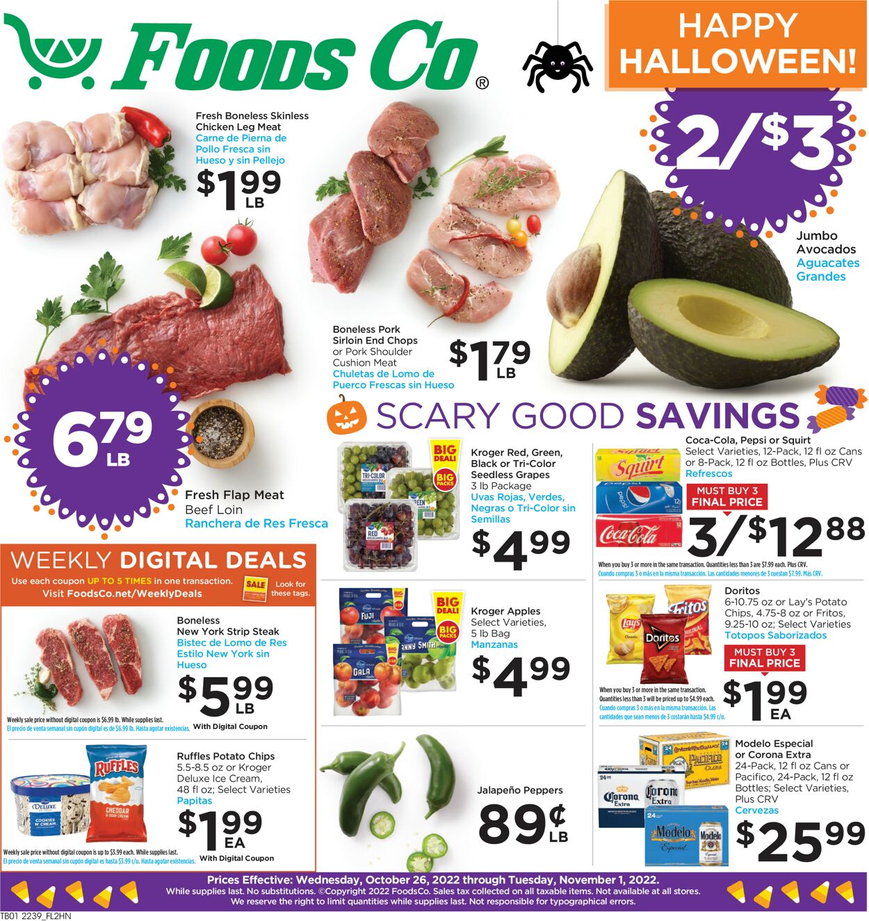 Foods Co. Weekly Ad Circular - valid 10/26-11/01/2022