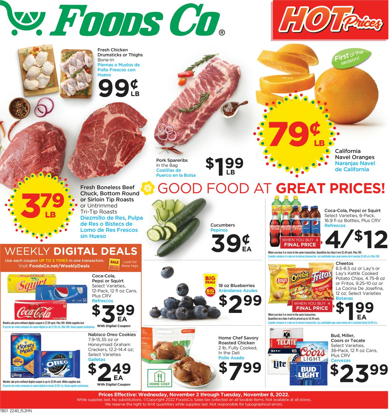 Foods Co. Weekly Ad Circular - valid 11/02-11/08/2022
