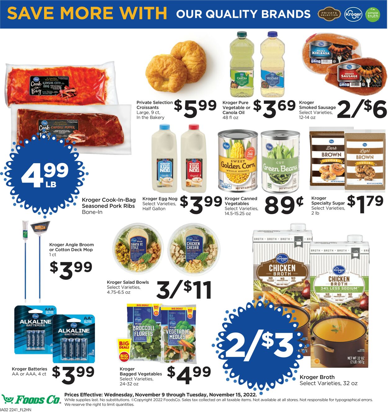 Foods Co. Weekly Ad Circular - valid 11/09-11/15/2022 (Page 3)