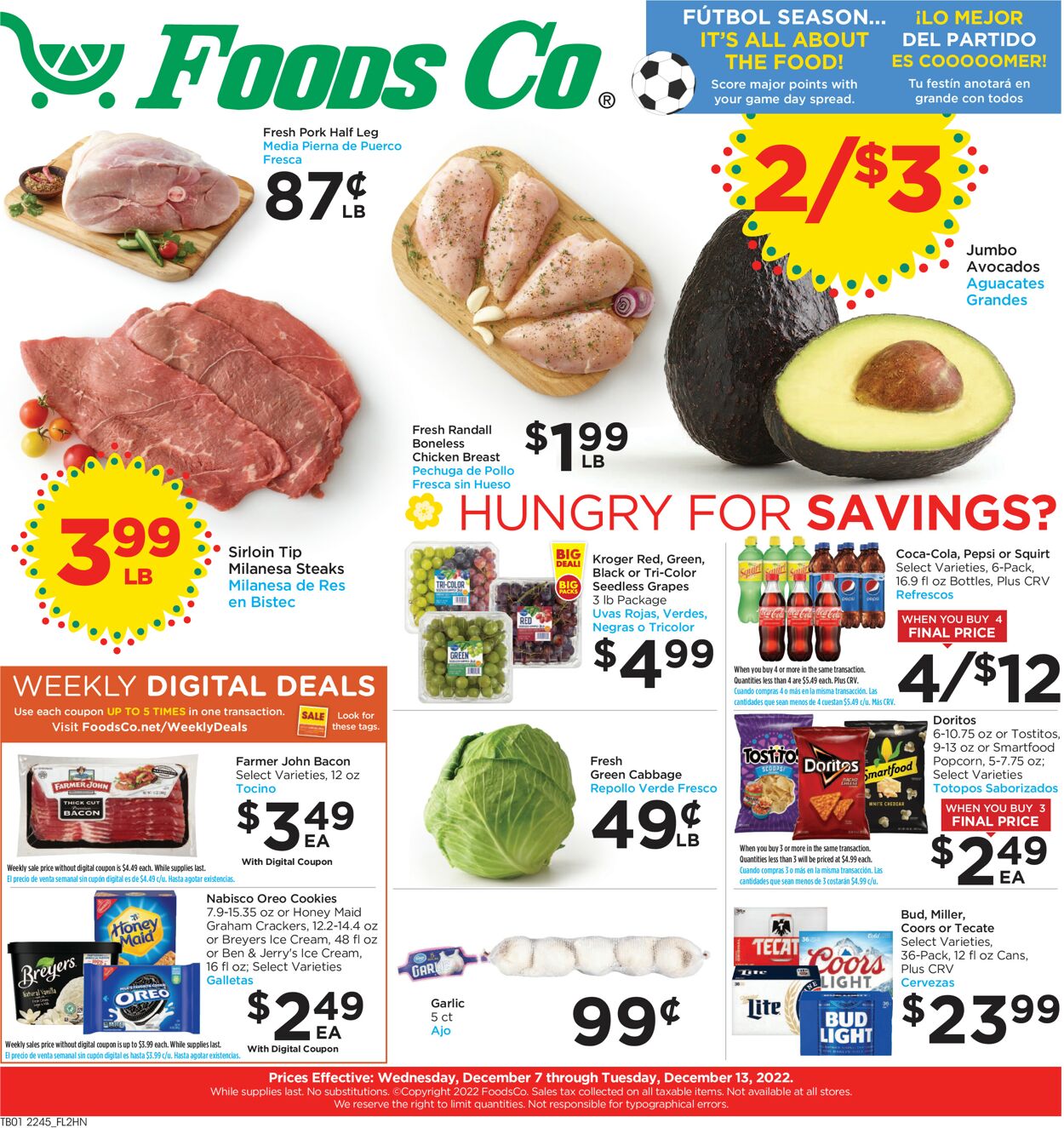 Foods Co. Weekly Ad Circular - valid 12/07-12/13/2022