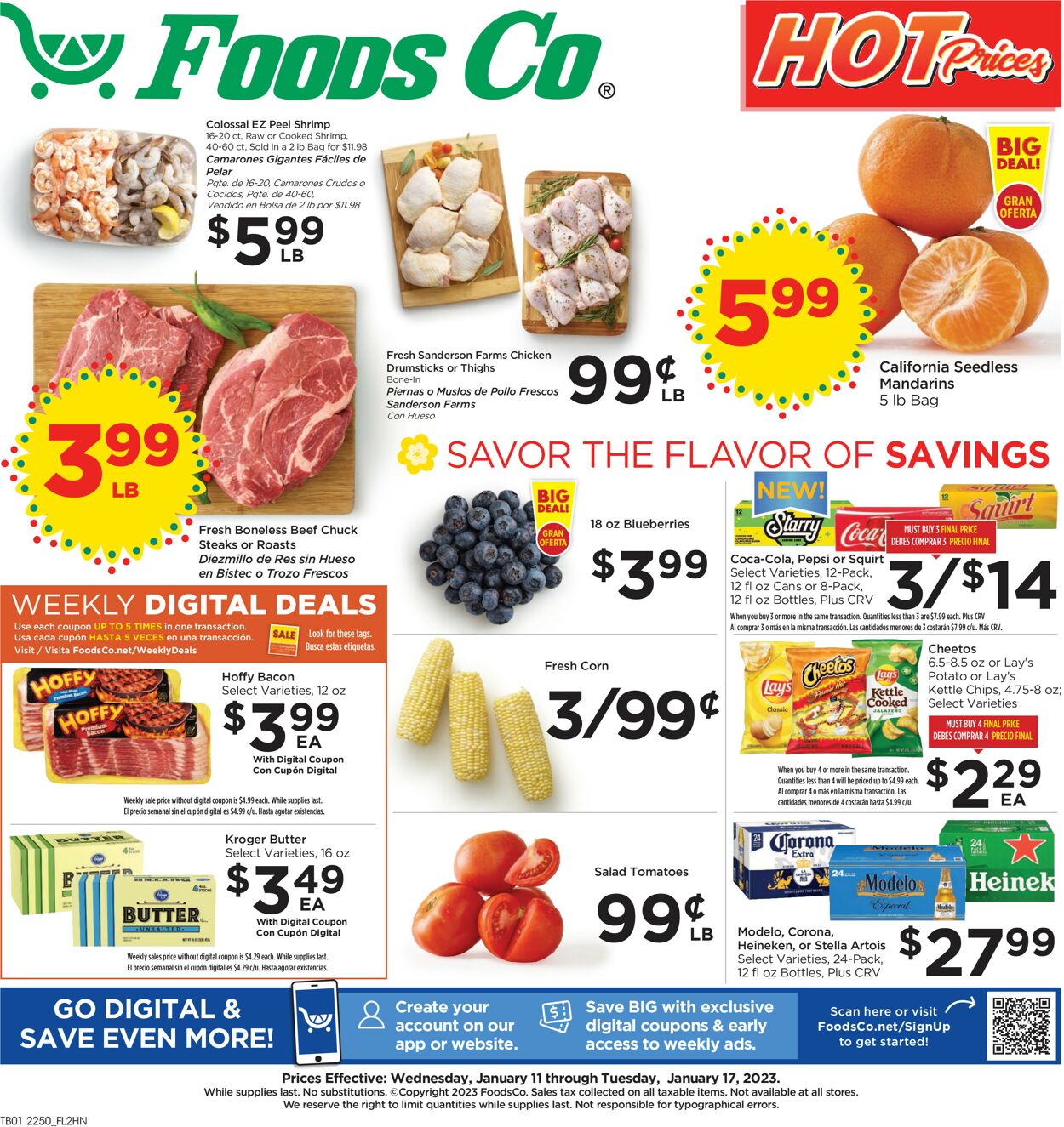 Foods Co. Weekly Ad Circular - valid 01/11-01/17/2023