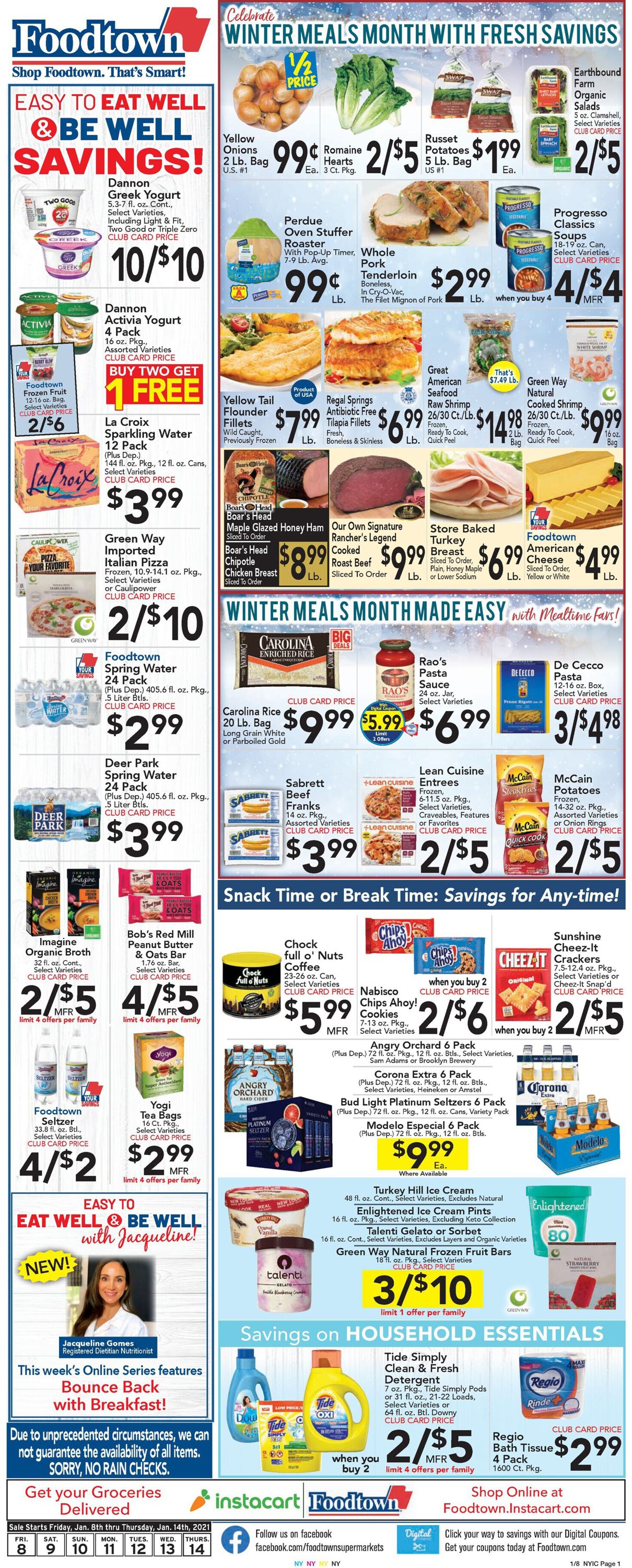 Foodtown Weekly Ad Circular - valid 01/08-01/14/2021 (Page 3)