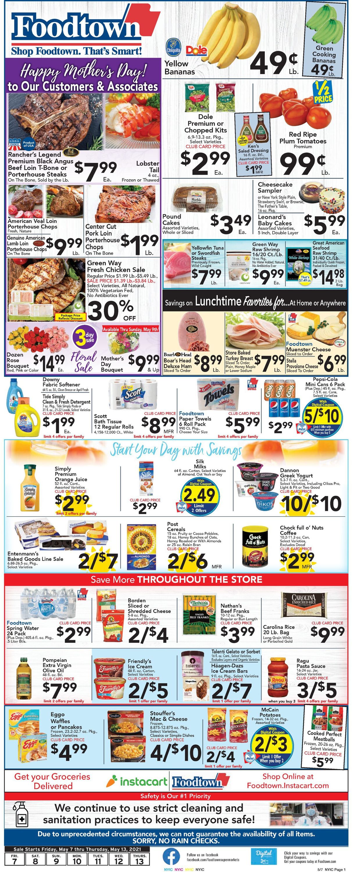 Foodtown Weekly Ad Circular - valid 05/07-05/13/2021