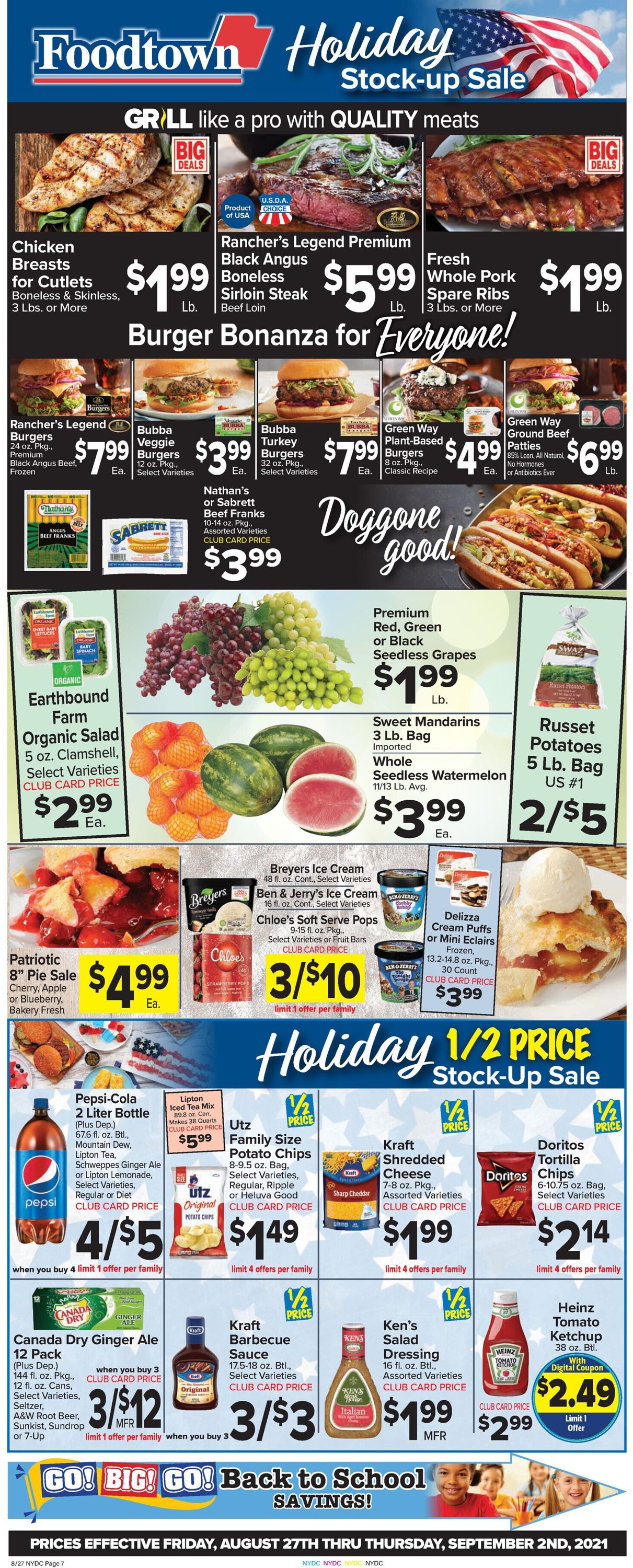Foodtown Weekly Ad Circular - valid 08/27-09/02/2021