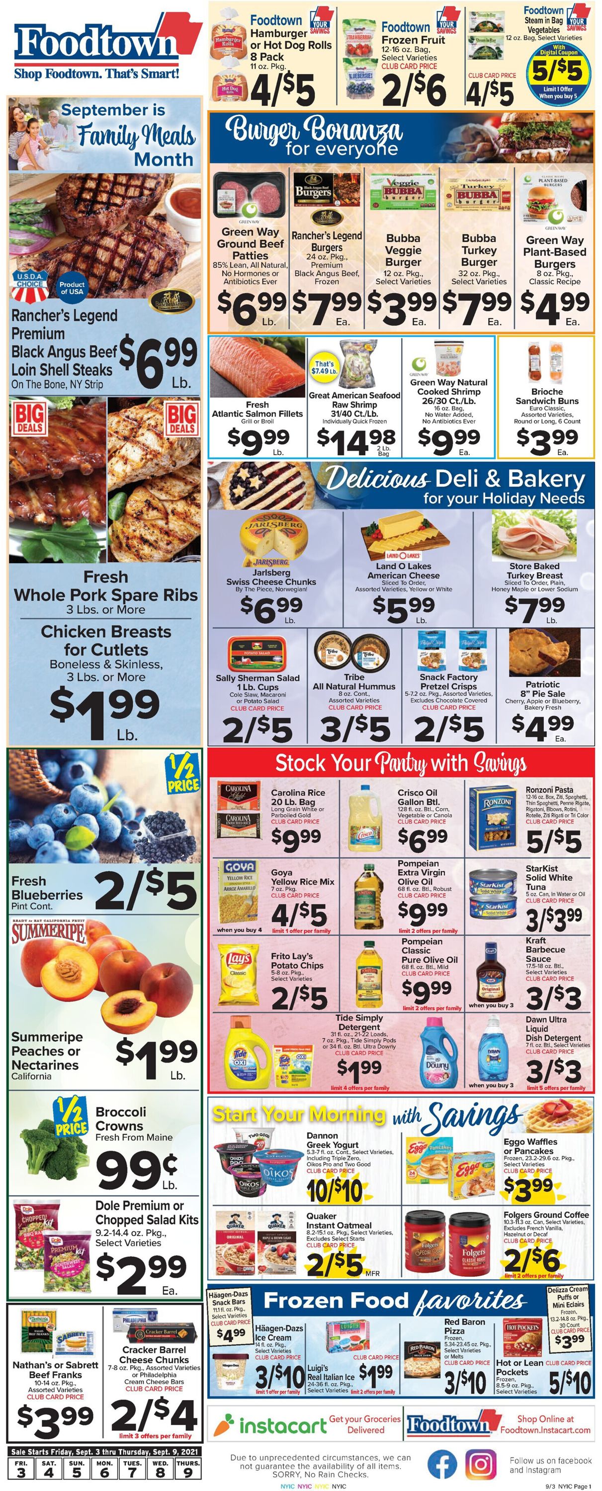 Foodtown Weekly Ad Circular - valid 09/03-09/09/2021 (Page 3)