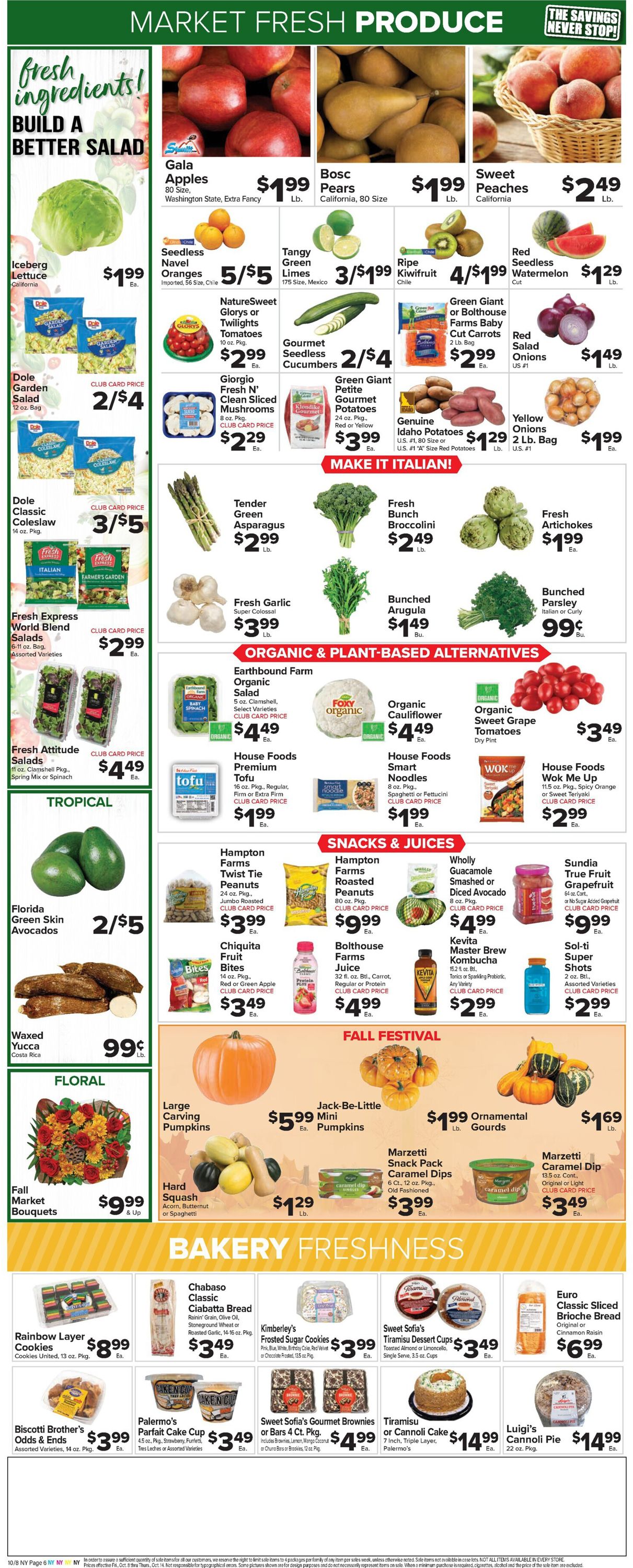 Foodtown Weekly Ad Circular - valid 10/08-10/14/2021 (Page 8)