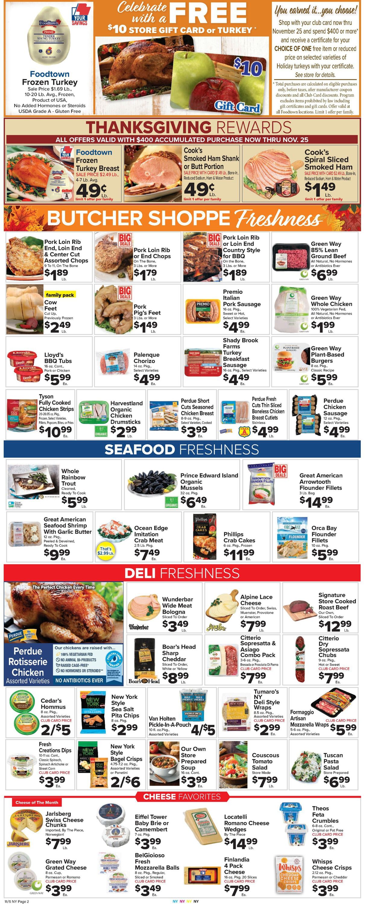Foodtown Weekly Ad Circular - valid 11/05-11/11/2021 (Page 4)