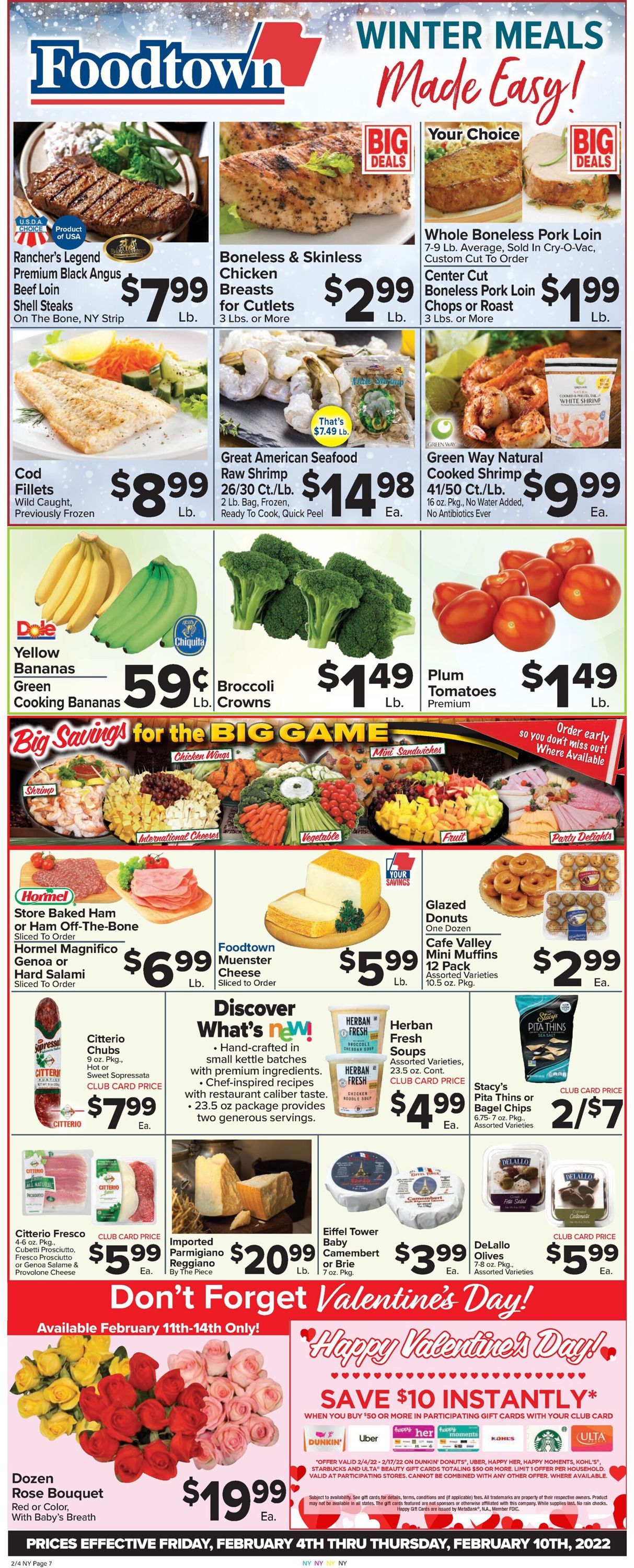 Foodtown Weekly Ad Circular - valid 02/04-02/10/2022