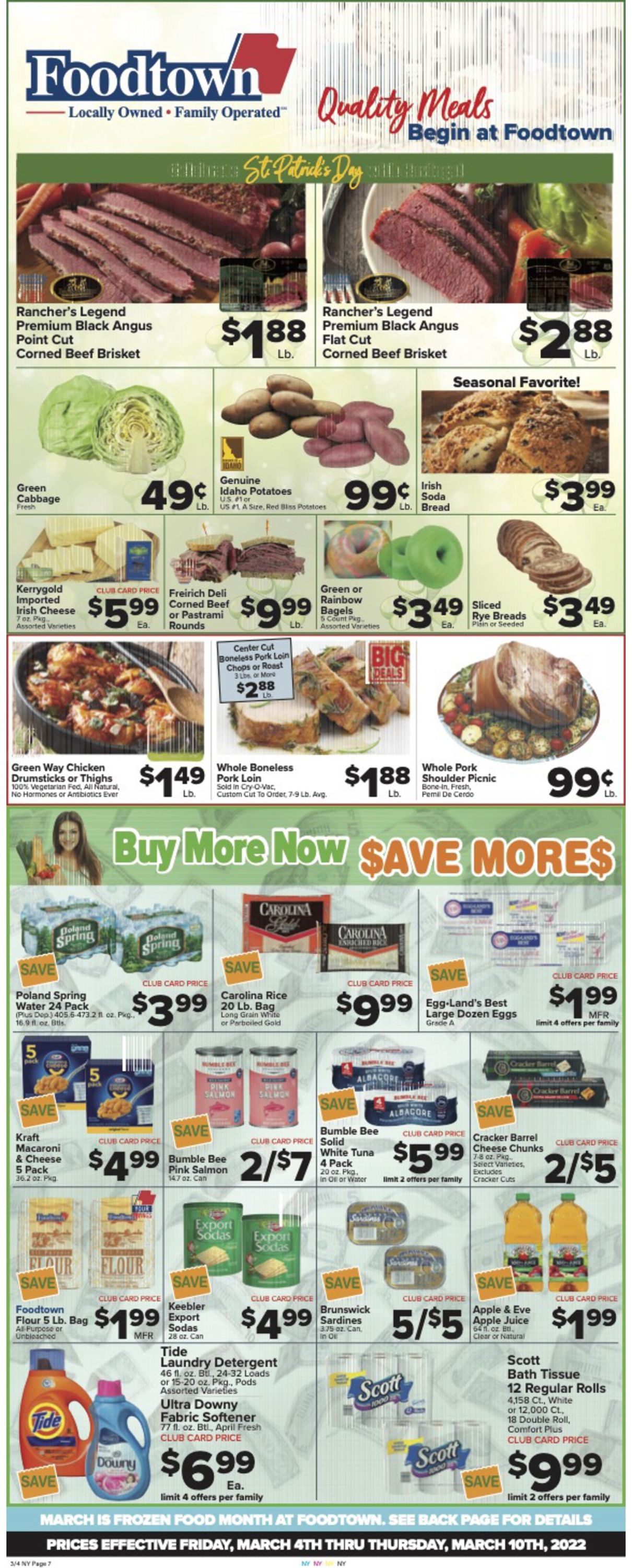 Foodtown Weekly Ad Circular - valid 03/04-03/10/2022