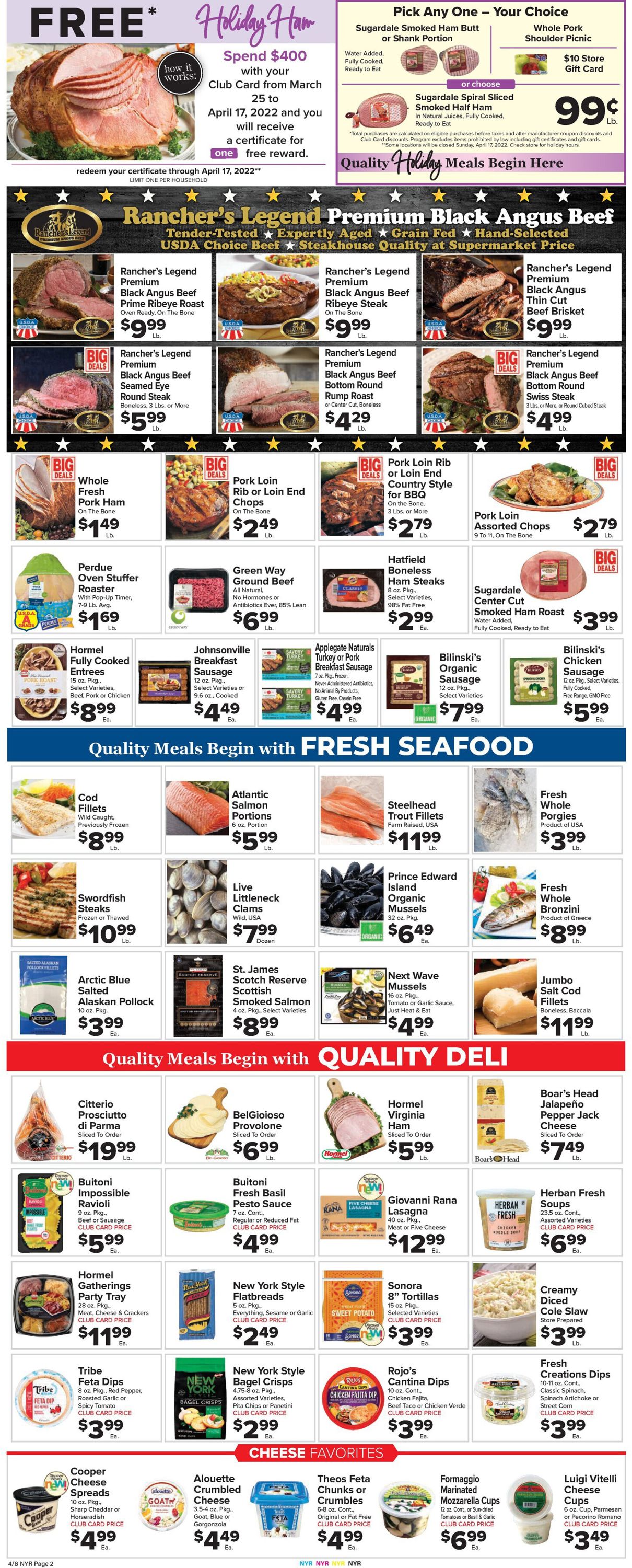 Foodtown EASTER 2022 Weekly Ad Circular - valid 04/08-04/14/2022 (Page 4)
