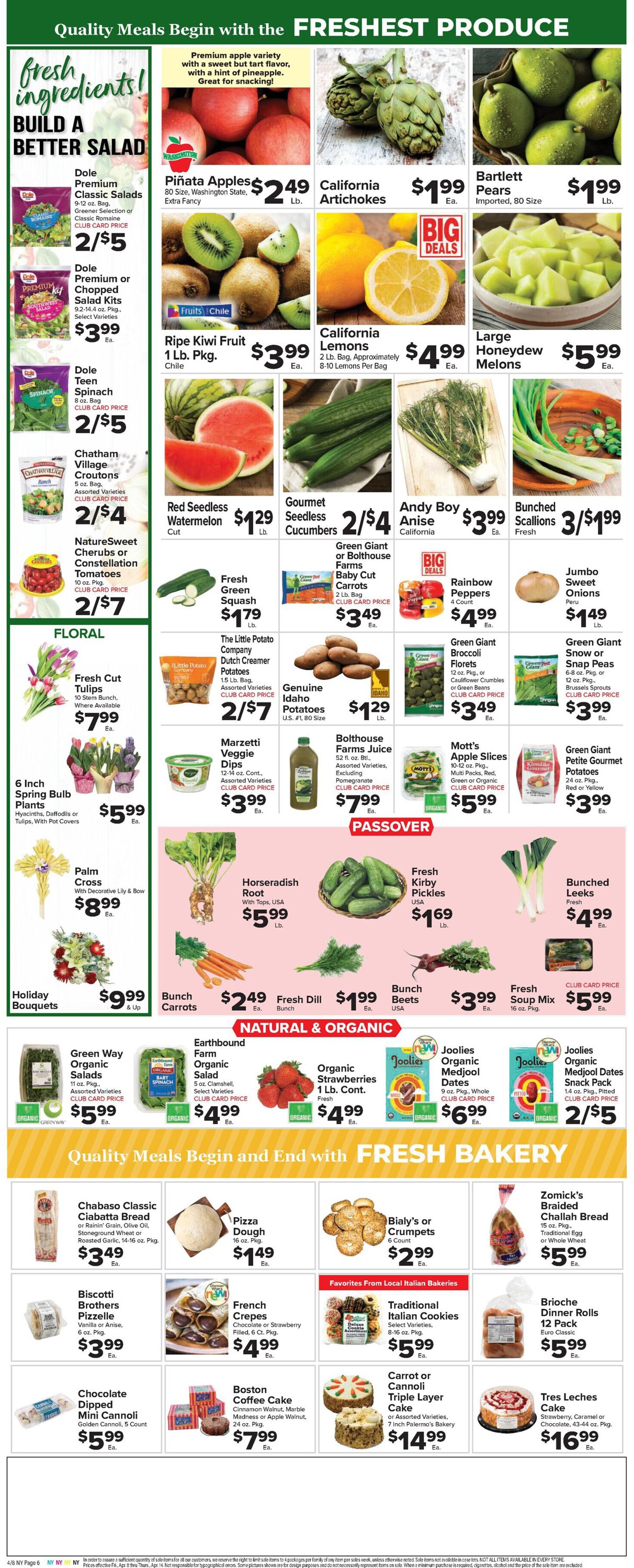 Foodtown EASTER 2022 Weekly Ad Circular - valid 04/08-04/14/2022 (Page 8)